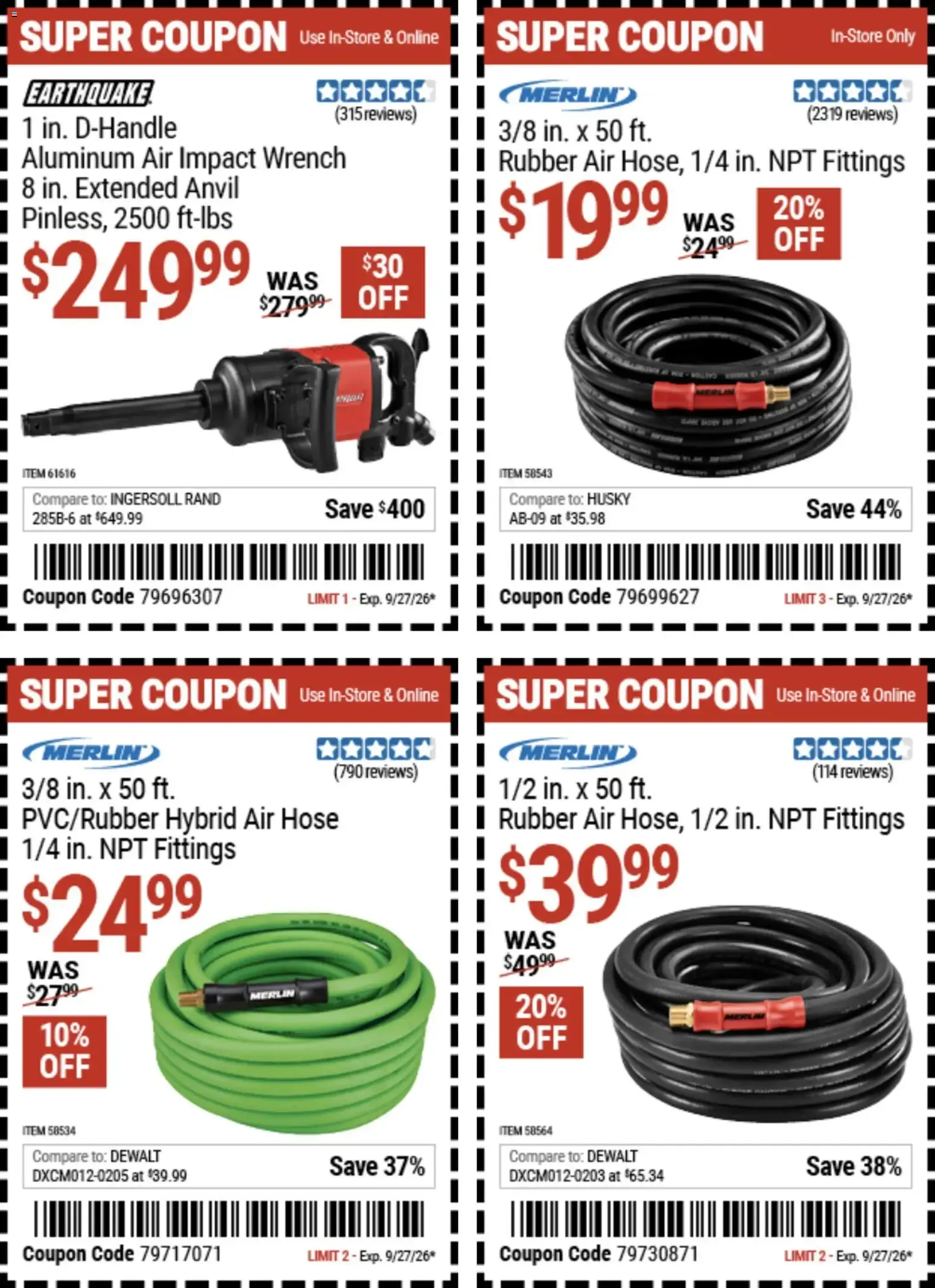 Weekly ad Harbor Freight Weekly Ad (09/14 - 09/27 2026) - Flyer from September 14 to September 27 2026 - Page 10