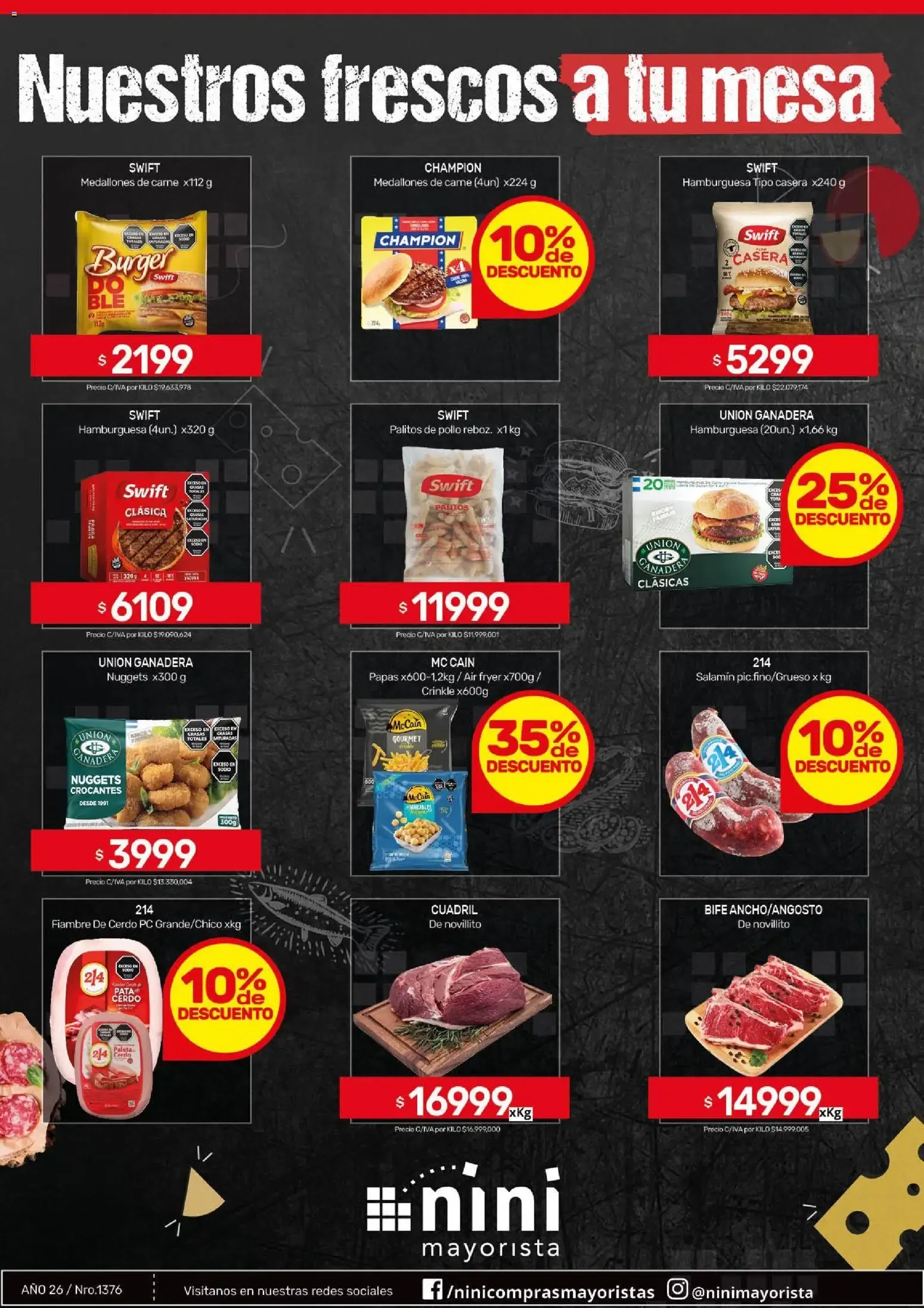 Nuestros frescos a tu mesa