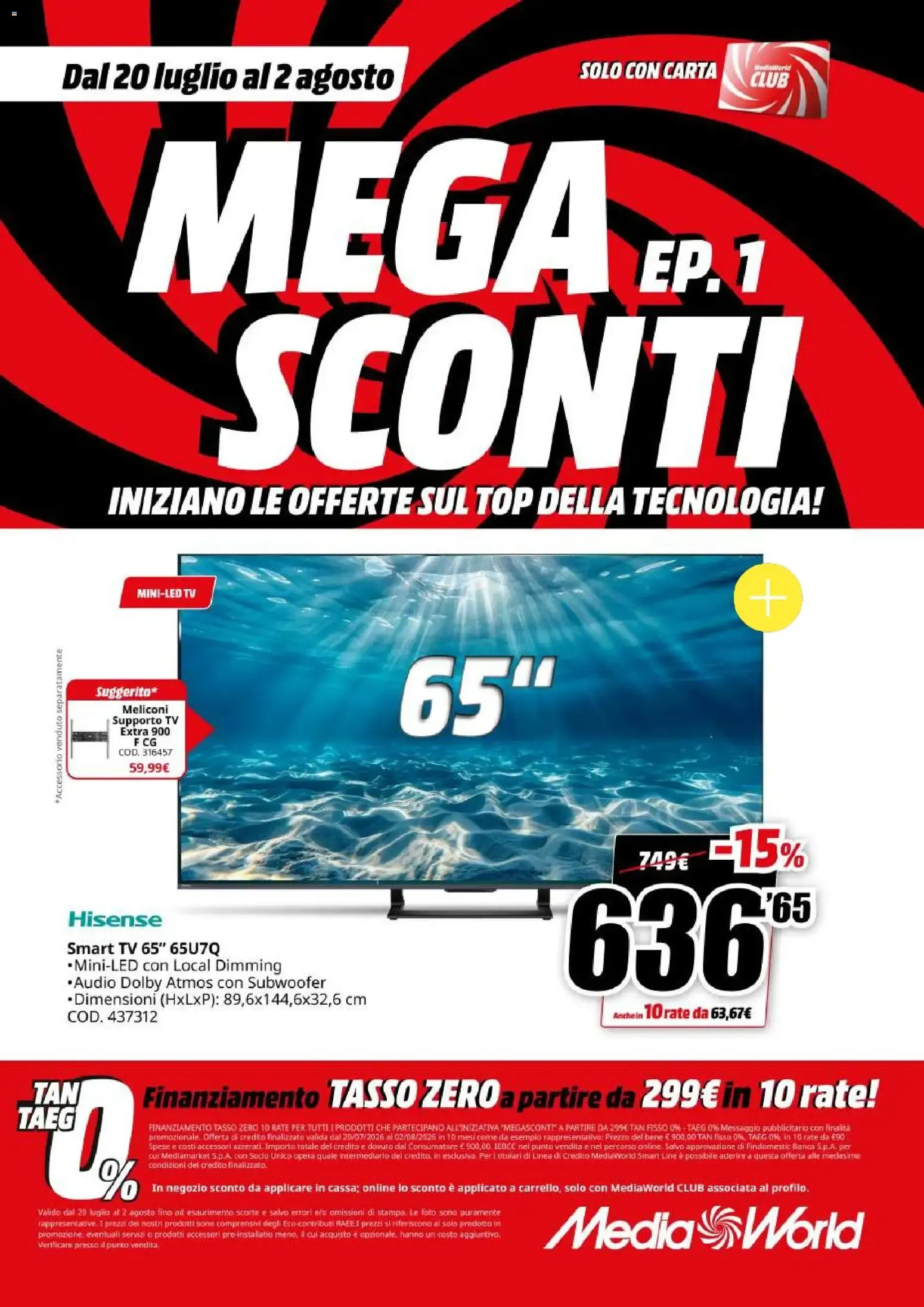 Nuovo Media World volantino Sconti dal 20/07/2026 > offerte anteprima 🛍️ da 20 luglio a 2 agosto di 2026 - Pagina del volantino 2