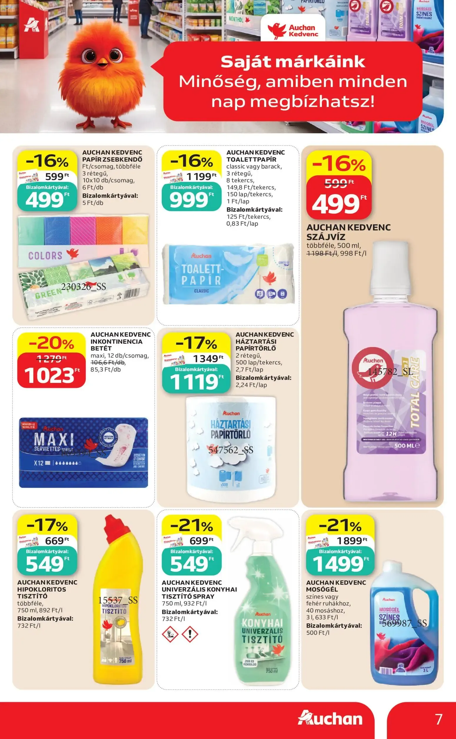 Katalógus Auchan Saját Márkás termékeink - 2026.09.03. -tól/töl > akció, lapozható szórólap 🛍️ szeptember 3.-tól szeptember 9.-ig 2026. - Oldal 7