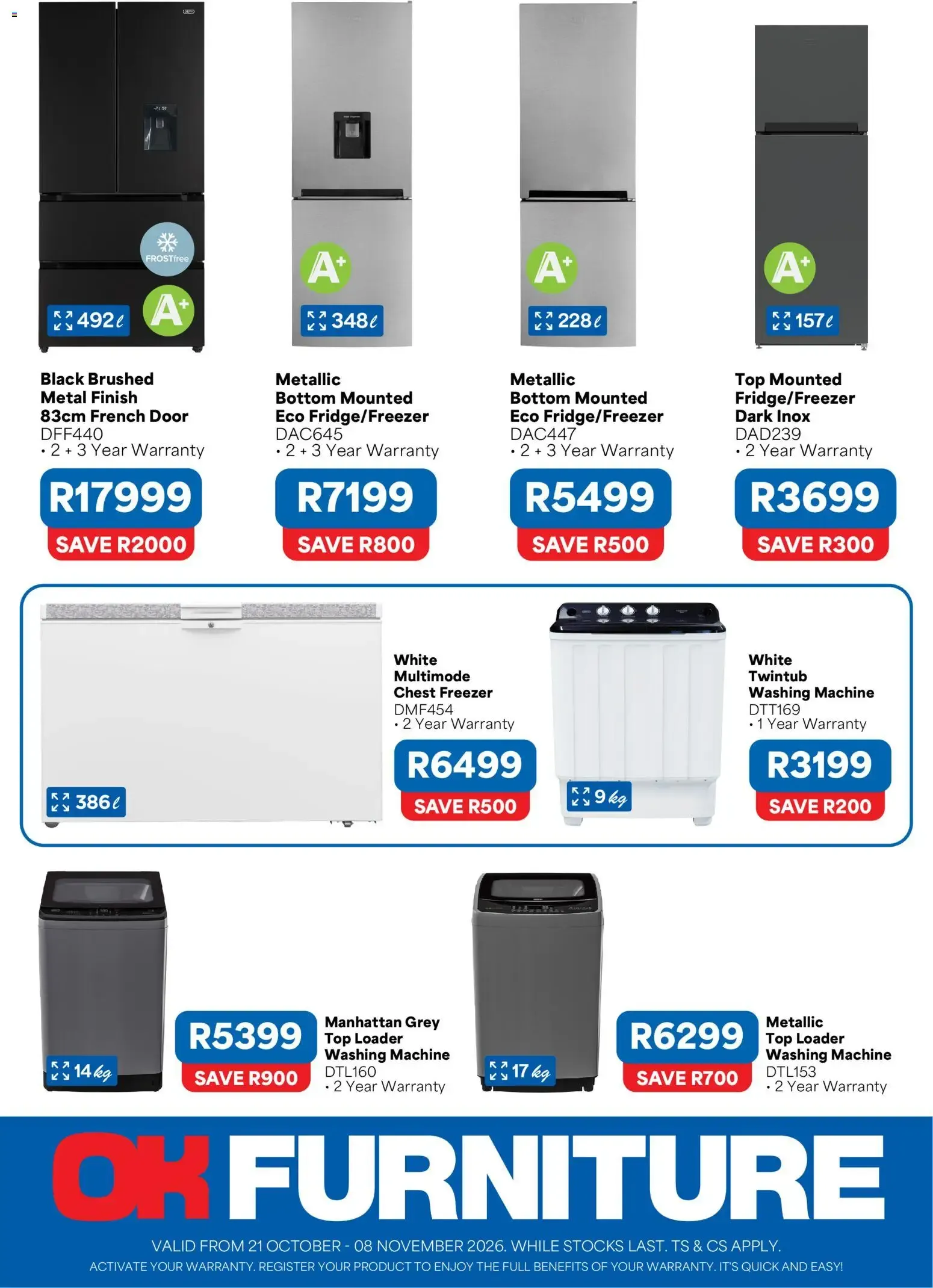 OK Furniture Defy Mega Savings (21/10/2026 - 08/11/2026) Online from 21 October to 8 November 2026 - Catalogue Page 2