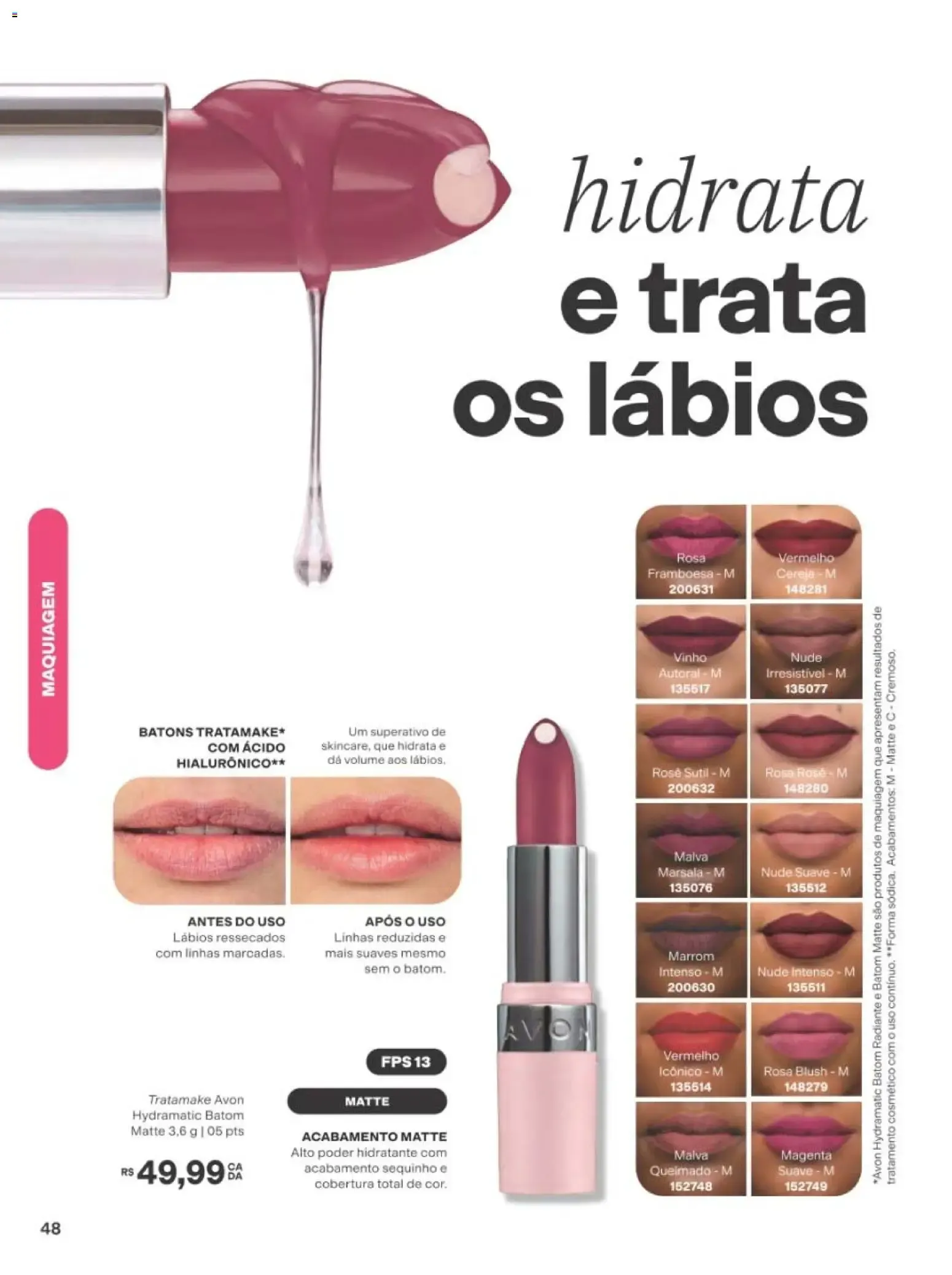 Encarte de Revista Avon folheto - Campanha 14 de 01/09/2026 | Promoção Online 1 de setembro até 20 de setembro 2026 - Pagina 48
