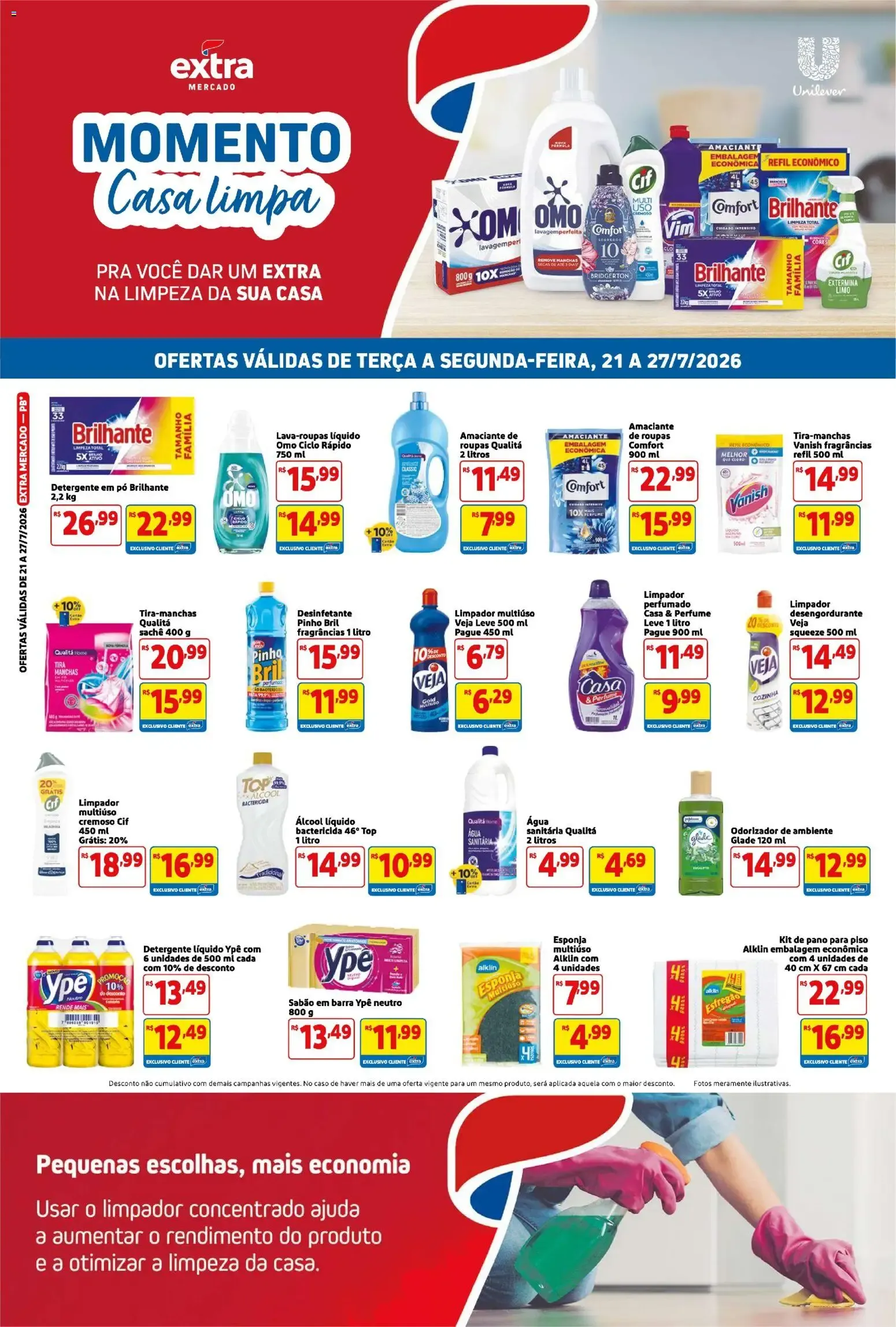 Encarte de Folheto Extra Mercado - Top 20 Perfumaria 21 de julho até 27 de julho 2026 - Pagina 2