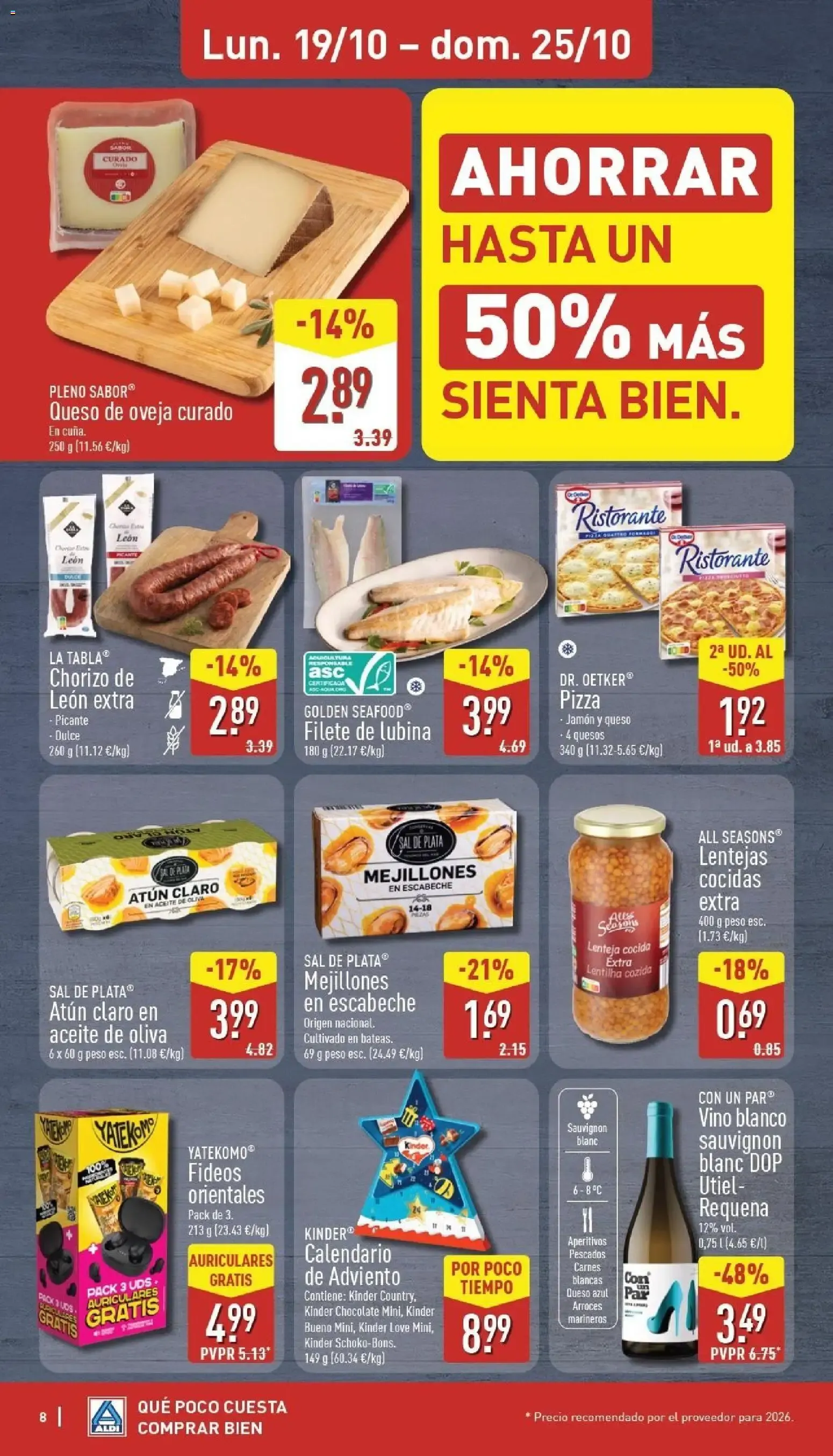 Catálogo de Aldi folleto Península del 19/10/2026 | Catálogo 19 de octubre al 25 de octubre 2026 - Página 8