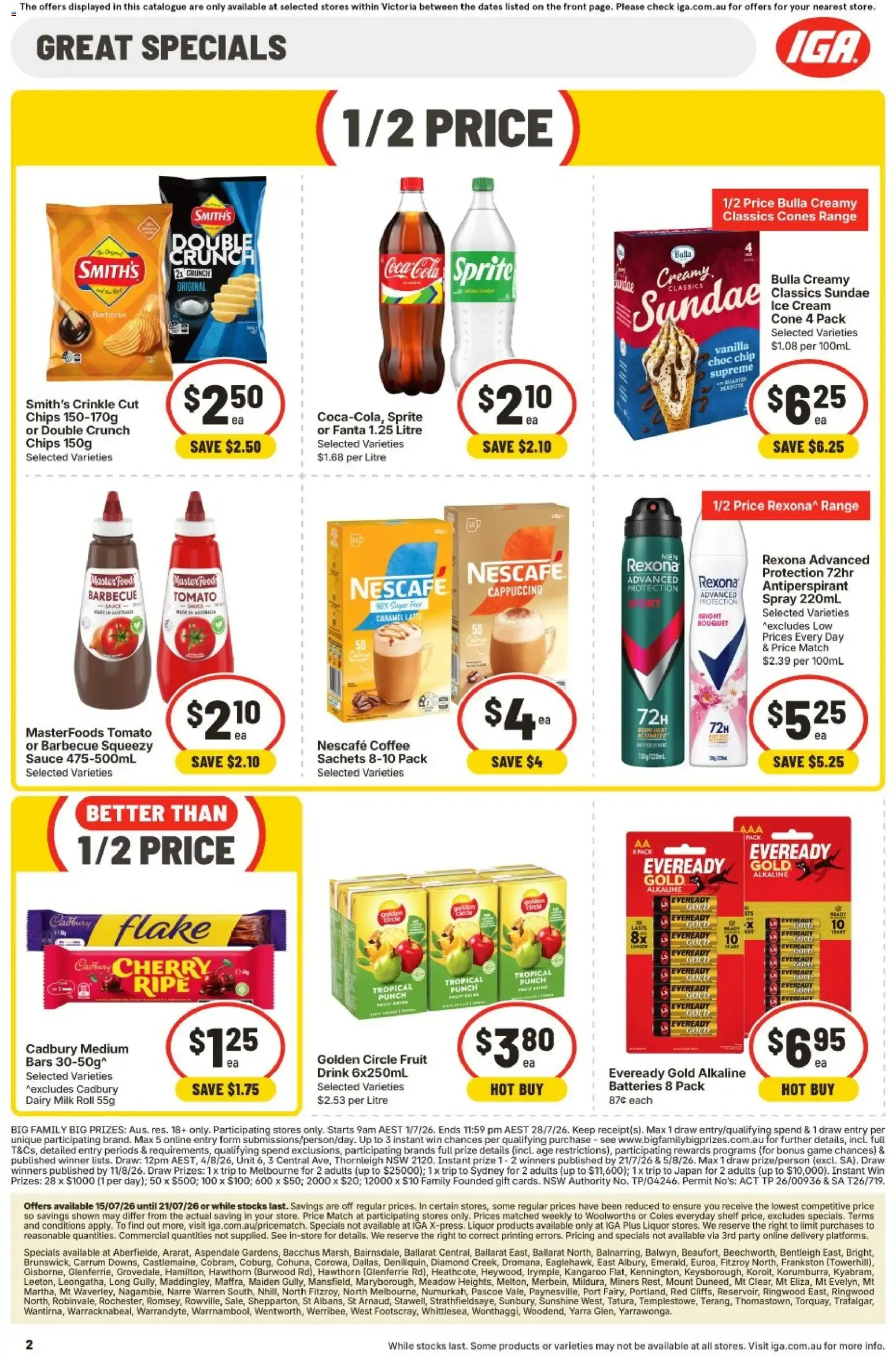 IGA Big Family Big Prizes - 500+ Instant Winners Daily - Catalogue valid from 15 July to 21 July 2026 - page 2