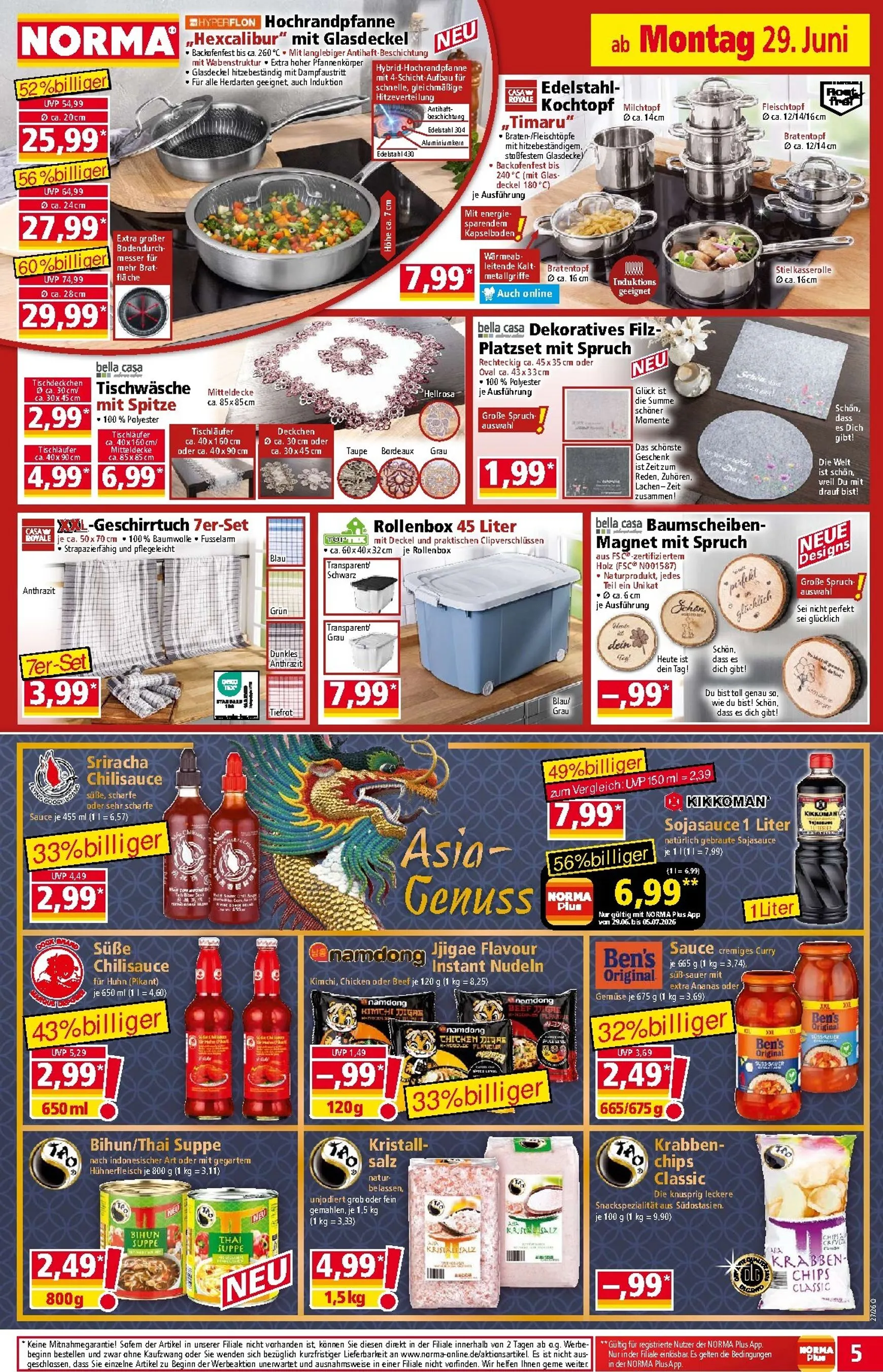 Norma Prospekt – von Montag 29.06.2026 bis Sonntag 05.07.2026 von 29. Juni bis 5. Juli 2026 - Prospekt seite 5