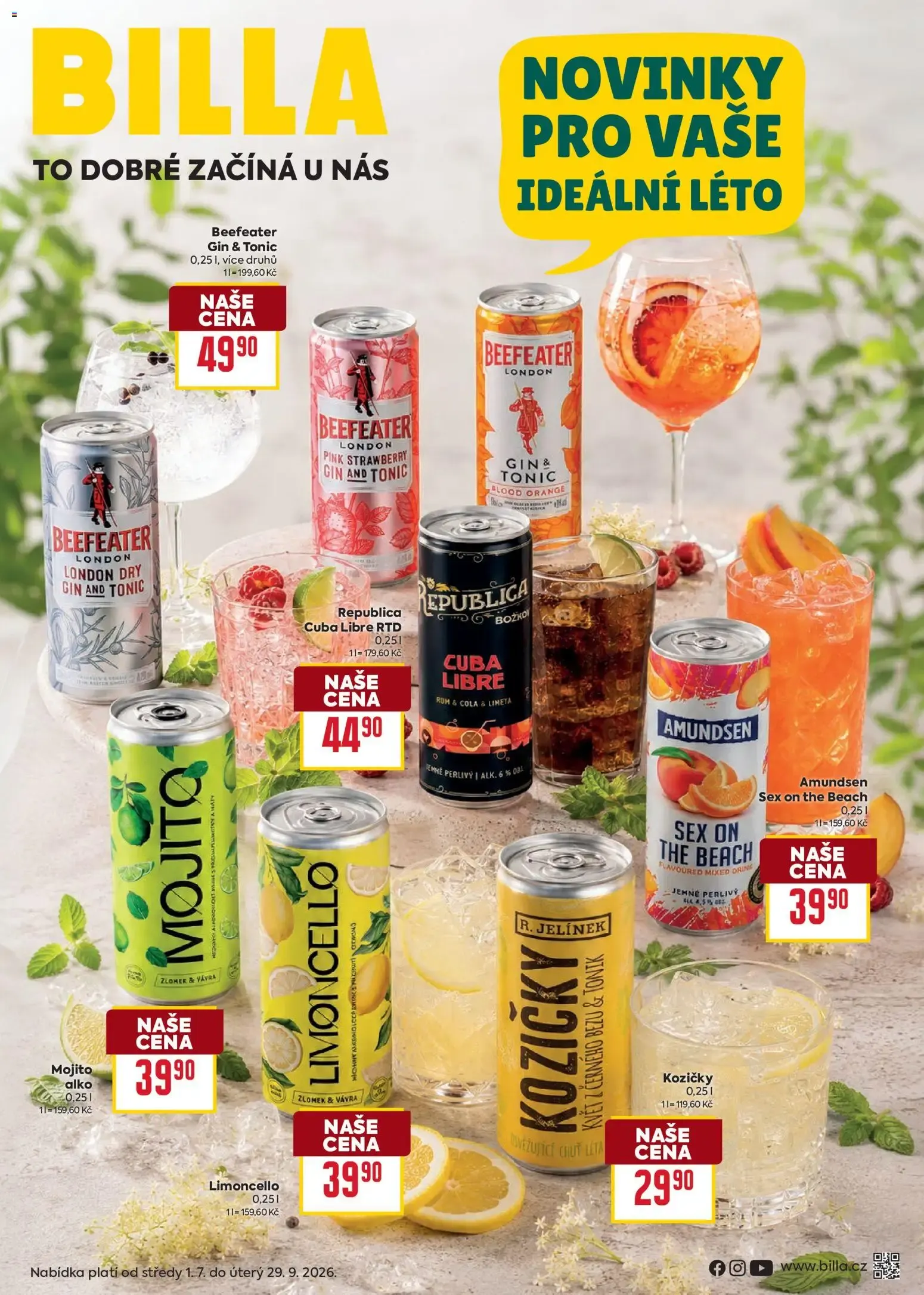 BILLA: Novinky pro vaše ideální léto - 1. července 29. září 2026 - Page 1