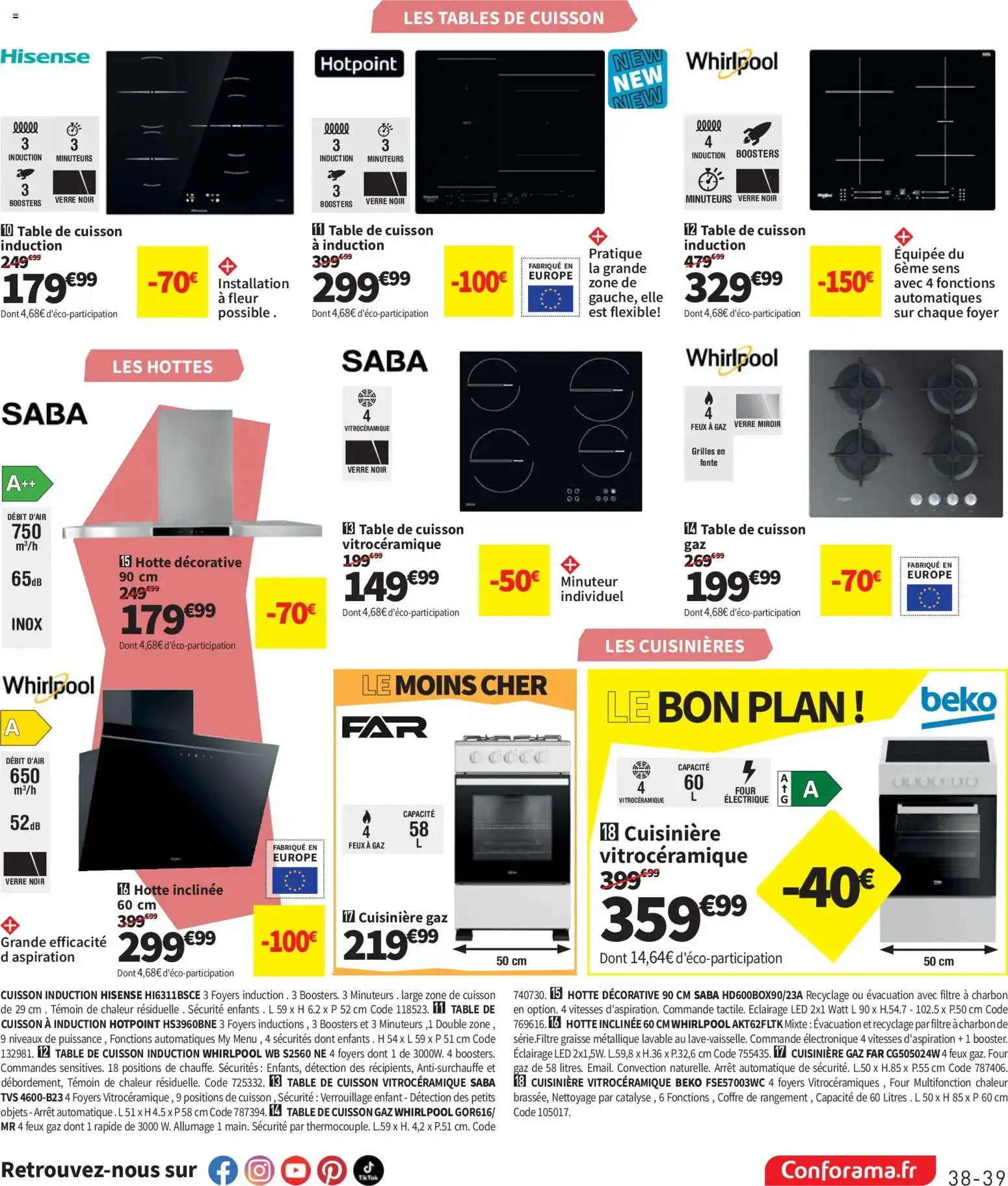 Conforama catalogue à partir du 09/06/2026 - promo en ligne du 9 juin au 6 juillet 2026 - Catalogue page 39