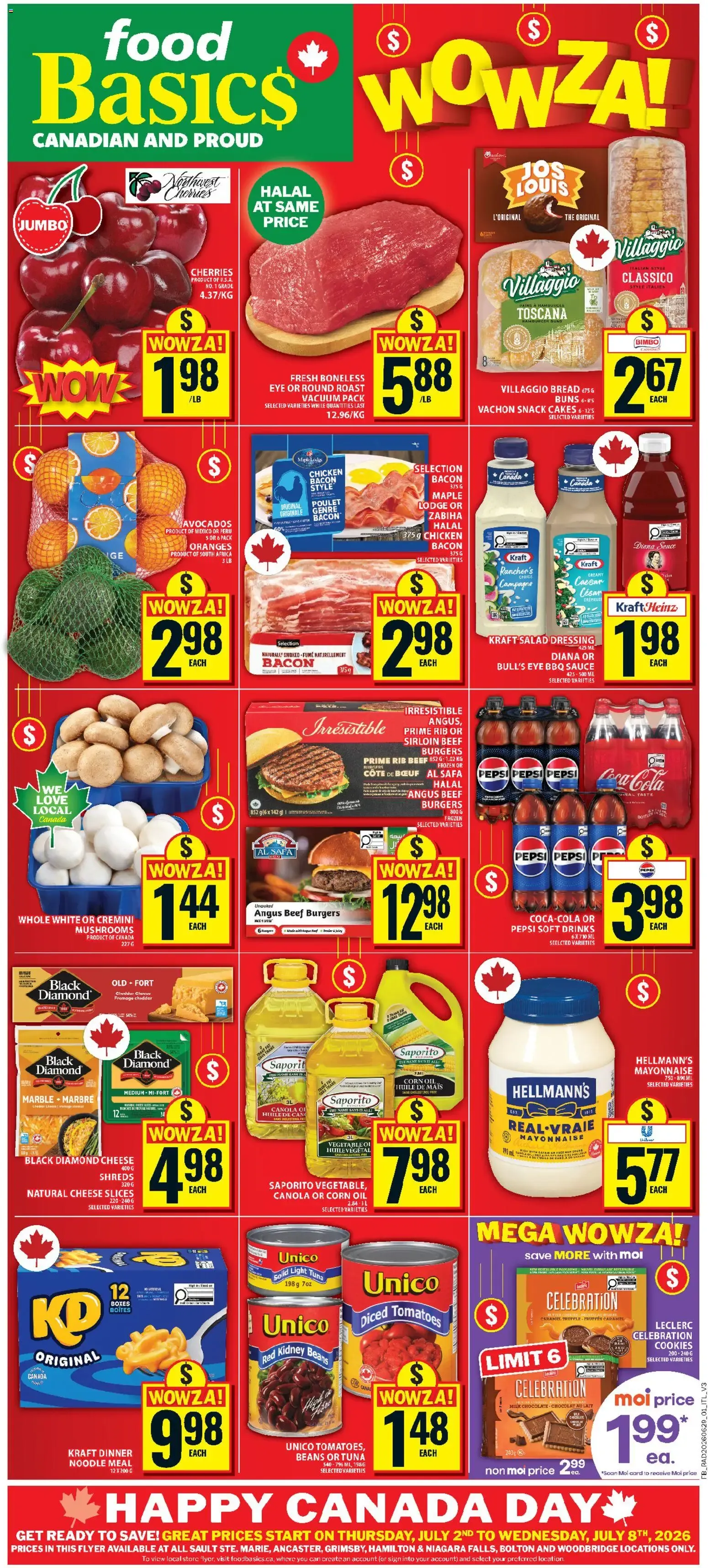 Food Basics weekly flyer - Ancaster from Jul 2, 2026 > weekly specials & deals from July 2 to July 8 2026 - flyer page 1