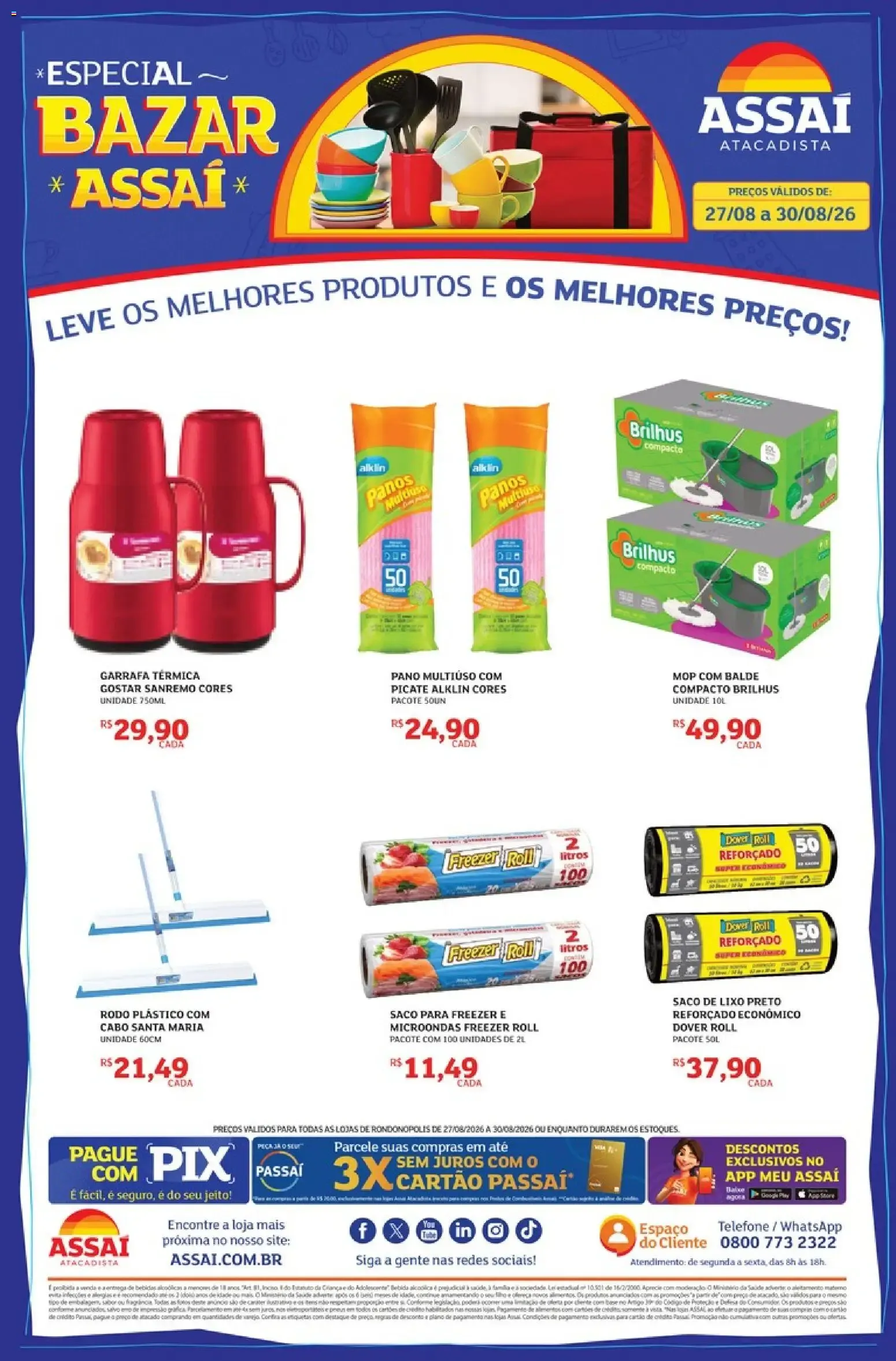 Encarte de Especial Bazar Assaí 27 de agosto até 30 de agosto 2026 - Pagina 1