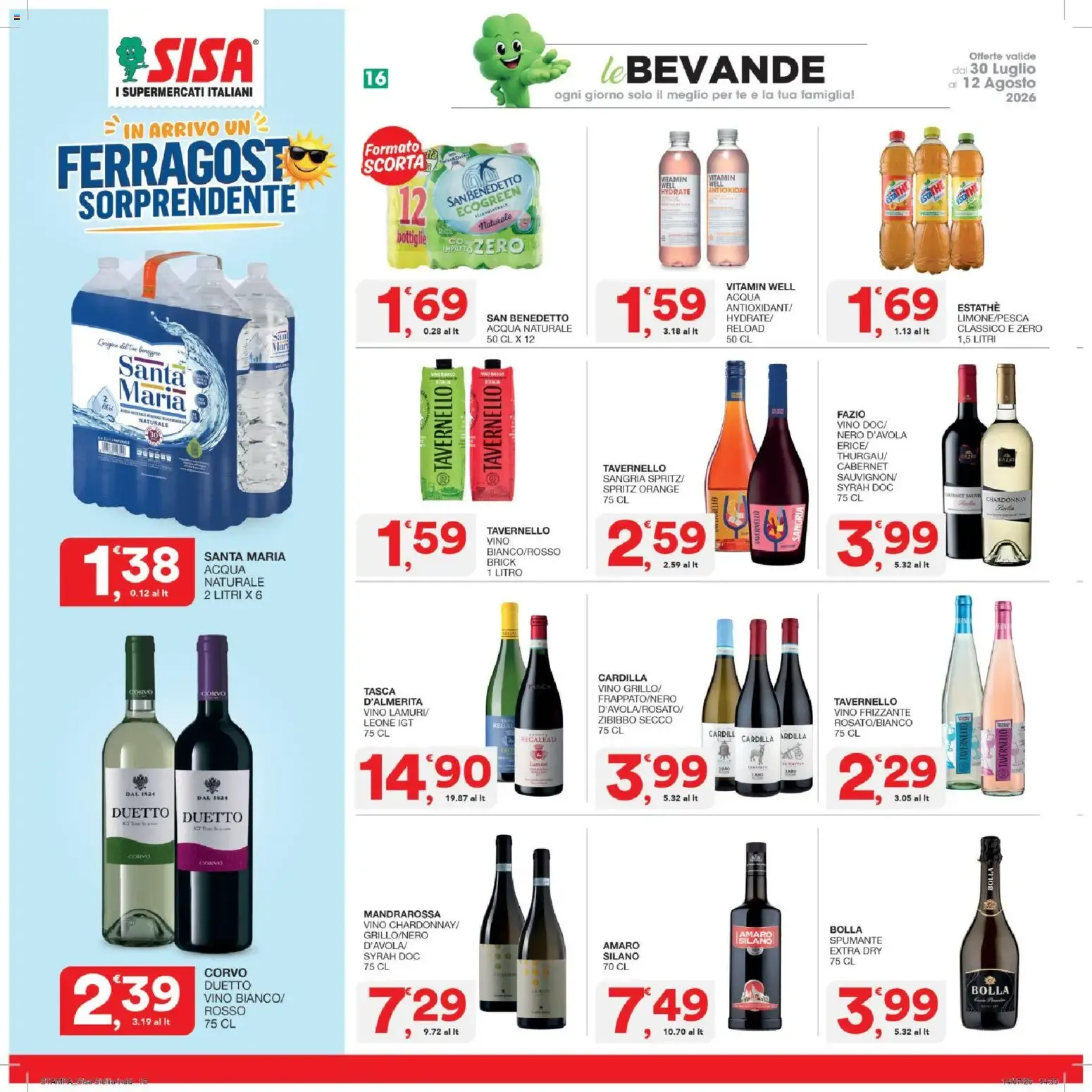 Nuovo SISA volantino dal 30/07/2026 > offerte anteprima 🛍️ da 30 luglio a 12 agosto di 2026 - Pagina del volantino 16