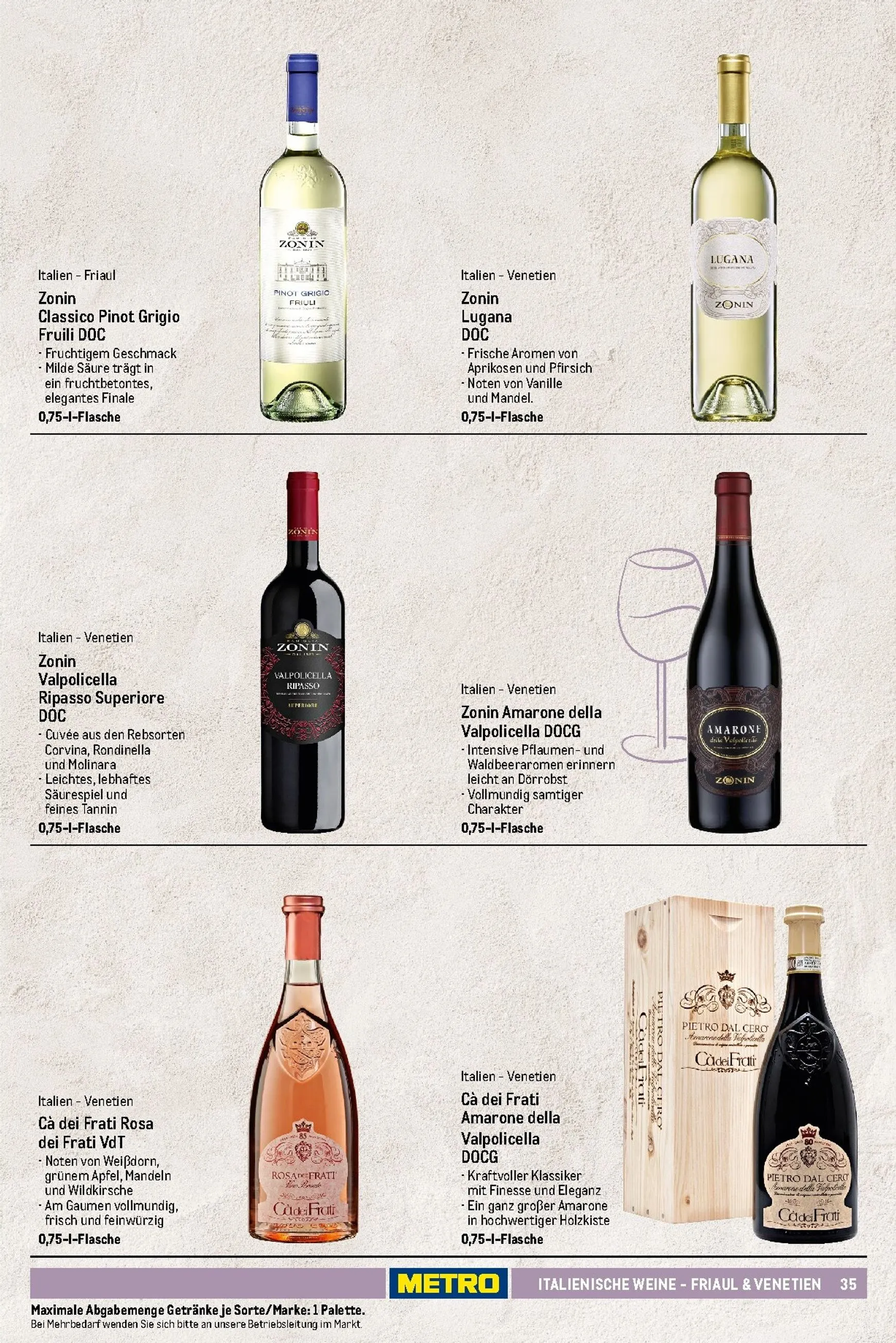 Sortimentskatalog Wein und Sekt für die perfekte Weinkarte von 1. November bis 30. September 2026 - Prospekt seite 36