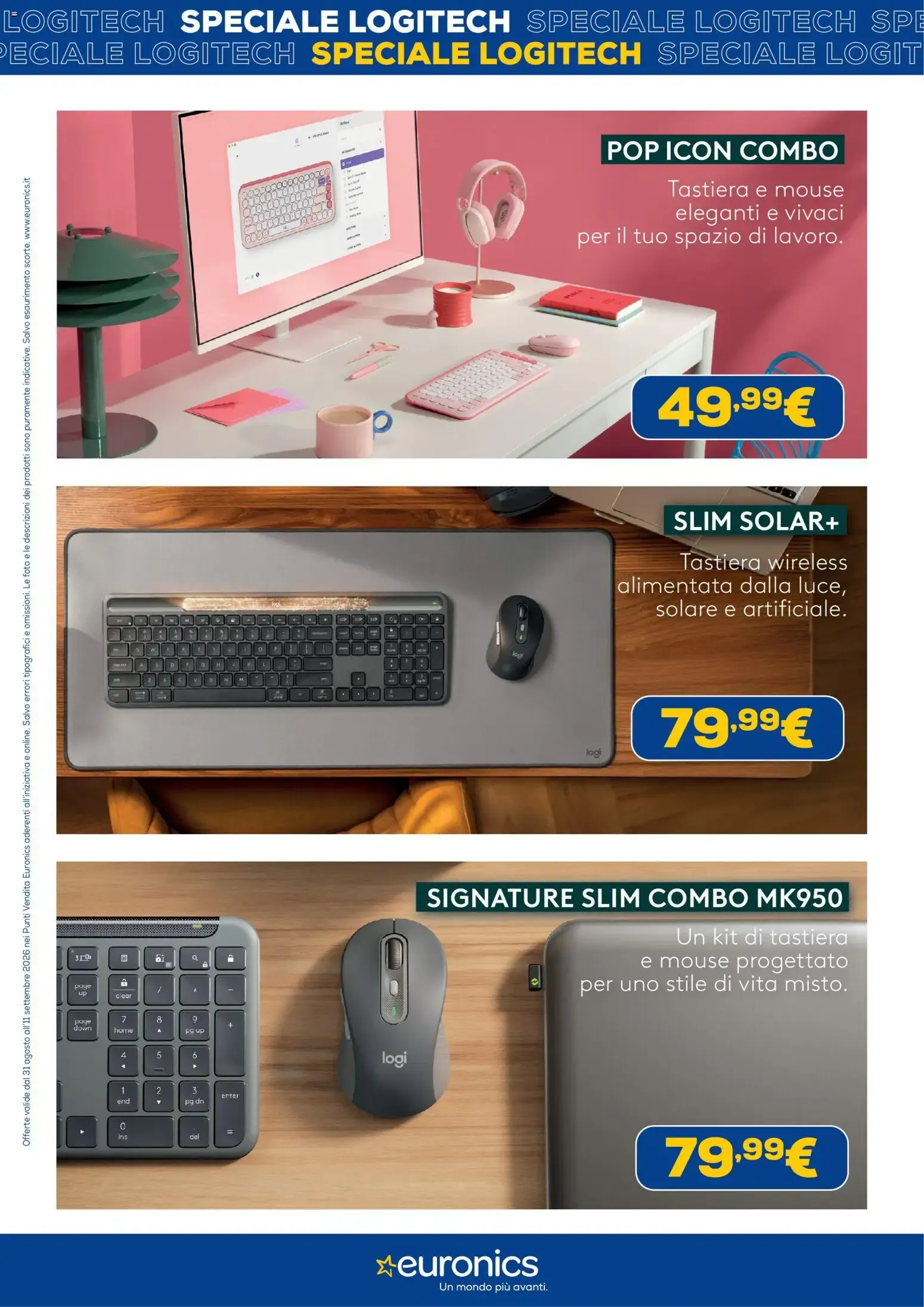 Euronics Tech: Speciale Logitech da 31 agosto a 11 settembre di 2026 - Pagina del volantino 3