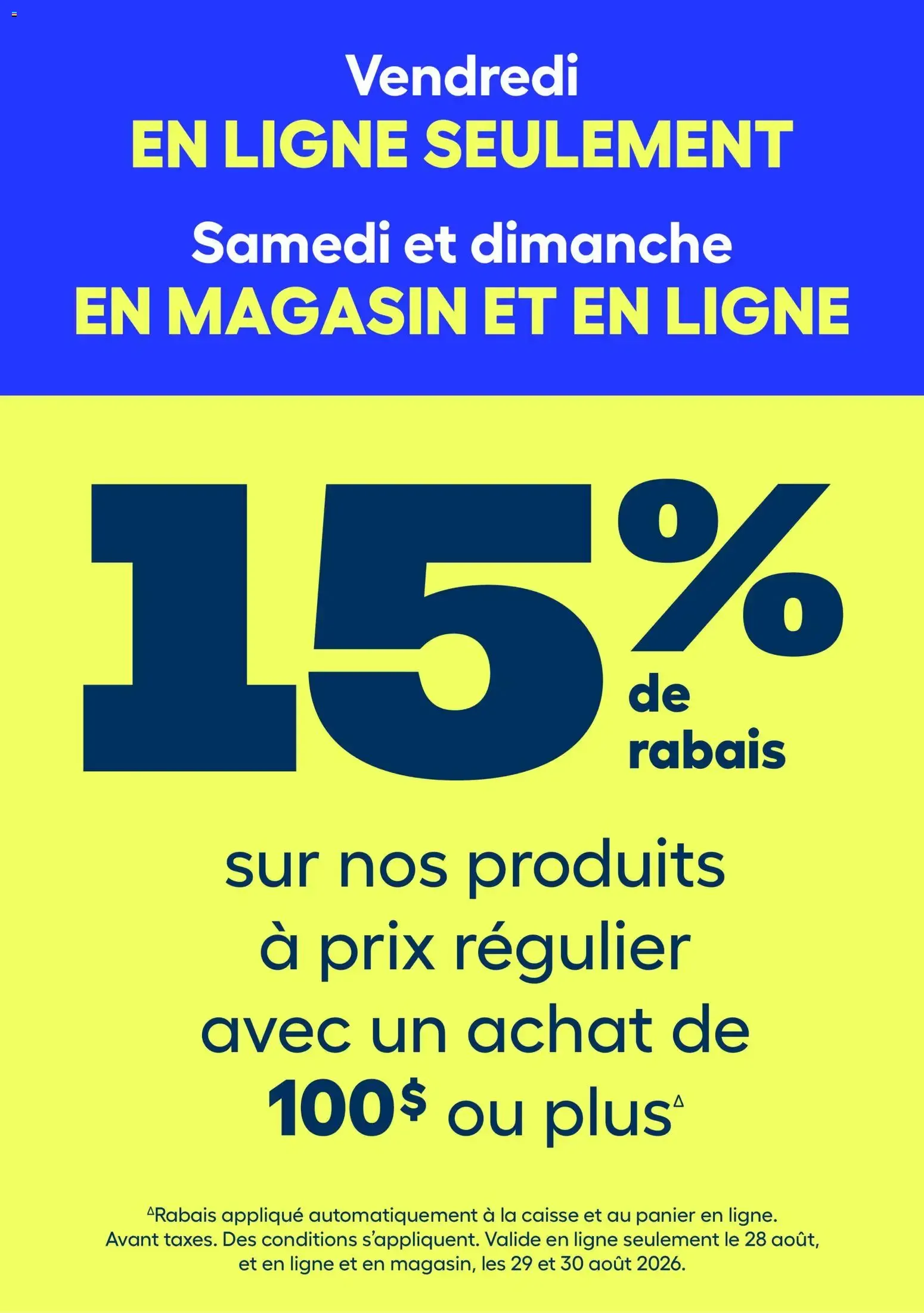 15% de Rabais