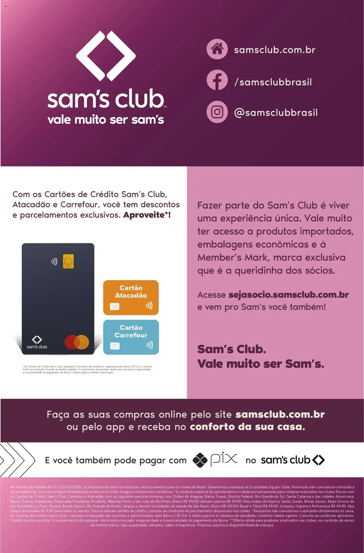 Encarte de Sam's Club ofertas Mundo das Delícias de 07/07/2026 | Promoções Online 7 de julho até 20 de julho 2026 - Pagina 11