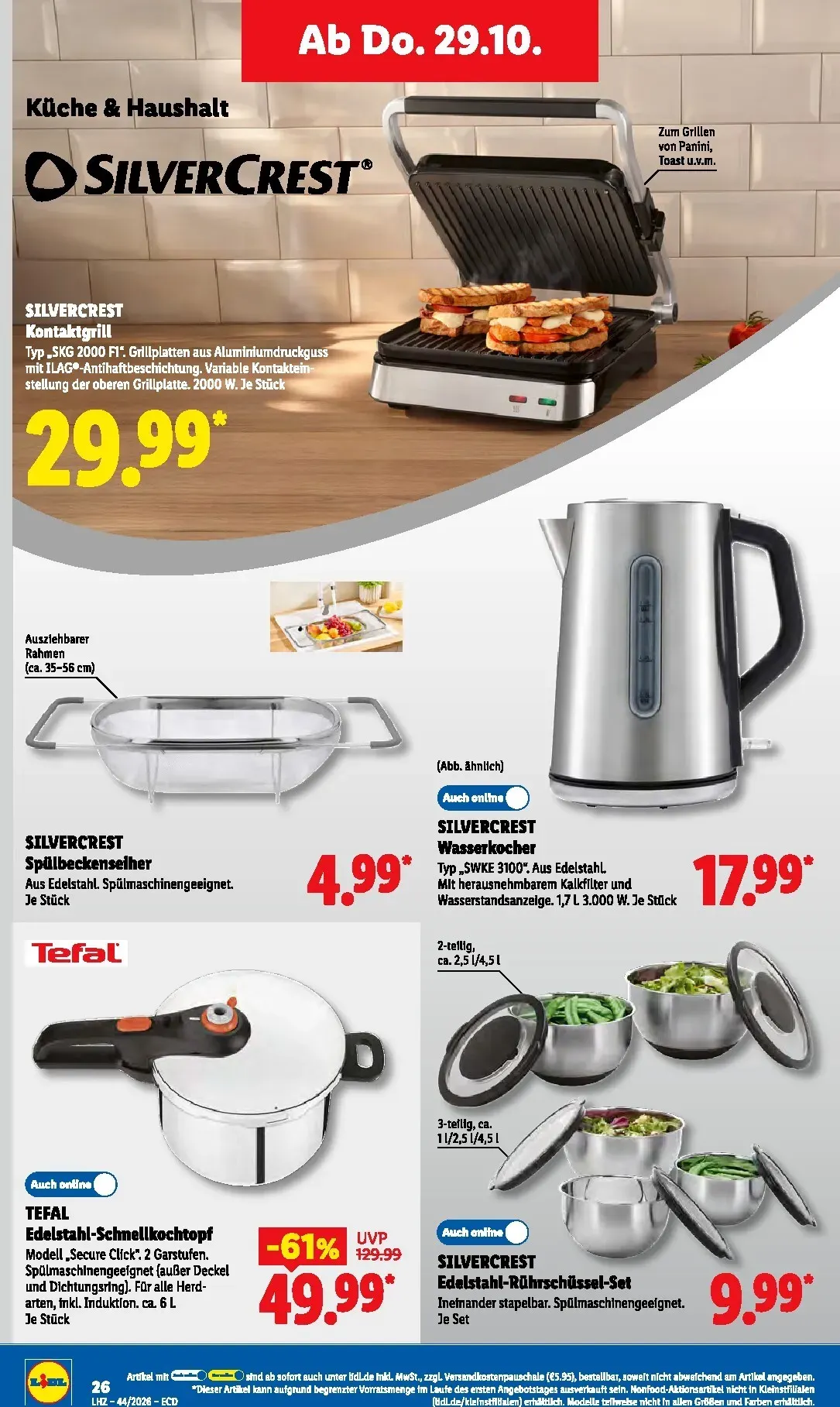 Lidl Prospekt nächste Woche – von Montag 26.10.2026 bis Samstag 31.10.2026 von 26. Oktober bis 31. Oktober 2026 - Prospekt seite 47