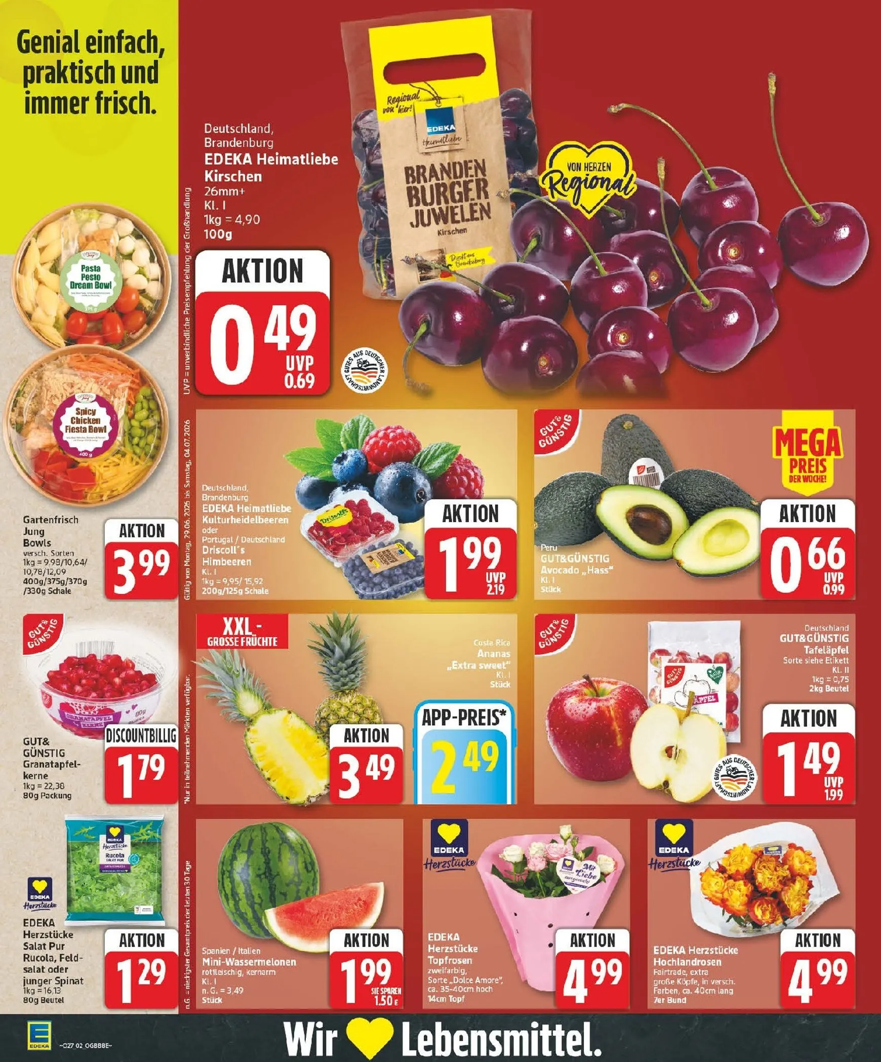 Edeka Prospekt nächste Woche – von Montag 29.06.2026 bis Samstag 04.07.2026 von 29. Juni bis 4. Juli 2026 - Prospekt seite 2