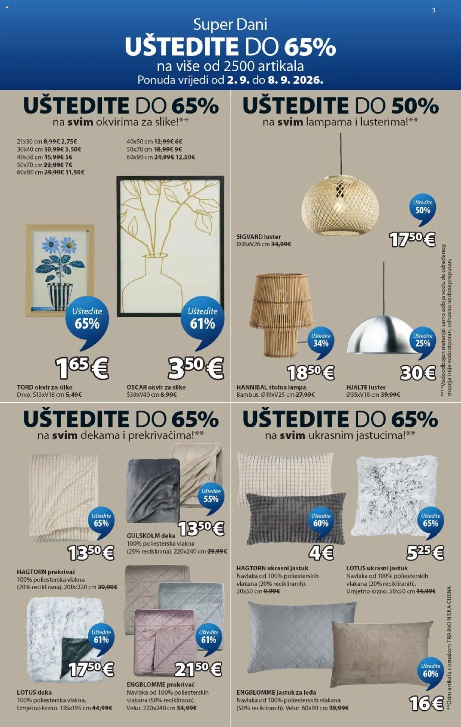 Katalog Izvrsna ponuda za vaš dom od 2. rujna do 13. listopada 2026. - Pregled Stranica 3