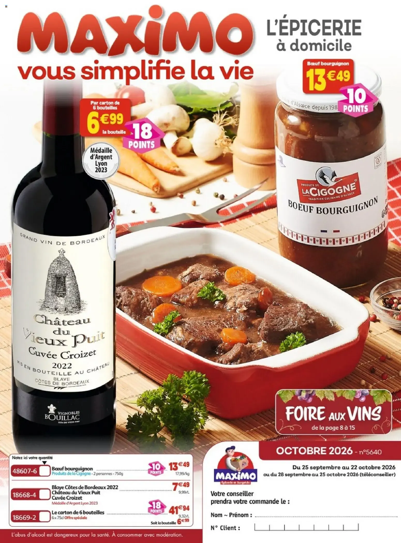 Maximo catalogue epicerie à partir du 28/09/2026 - promo en ligne du 28 septembre au 25 octobre 2026 - Catalogue page 1