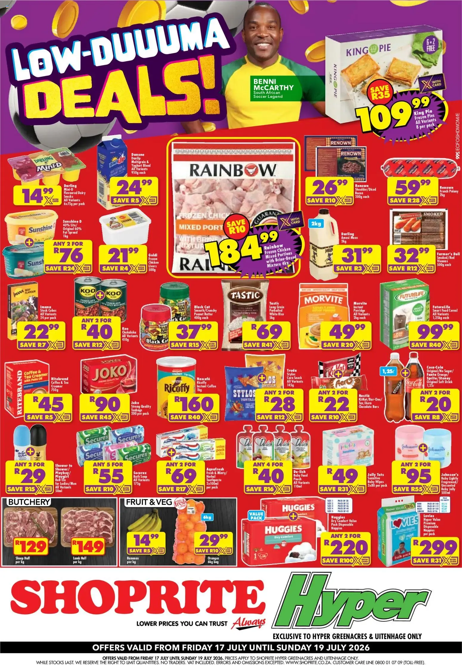 Shoprite Eastern Cape - Hyper Low Price Lowduuuma Greenacres & Uitenhage (17/07/2026 - 19/07/2026) → Online Catalogue from 17 July to 19 July 2026 - Catalogue Page 1