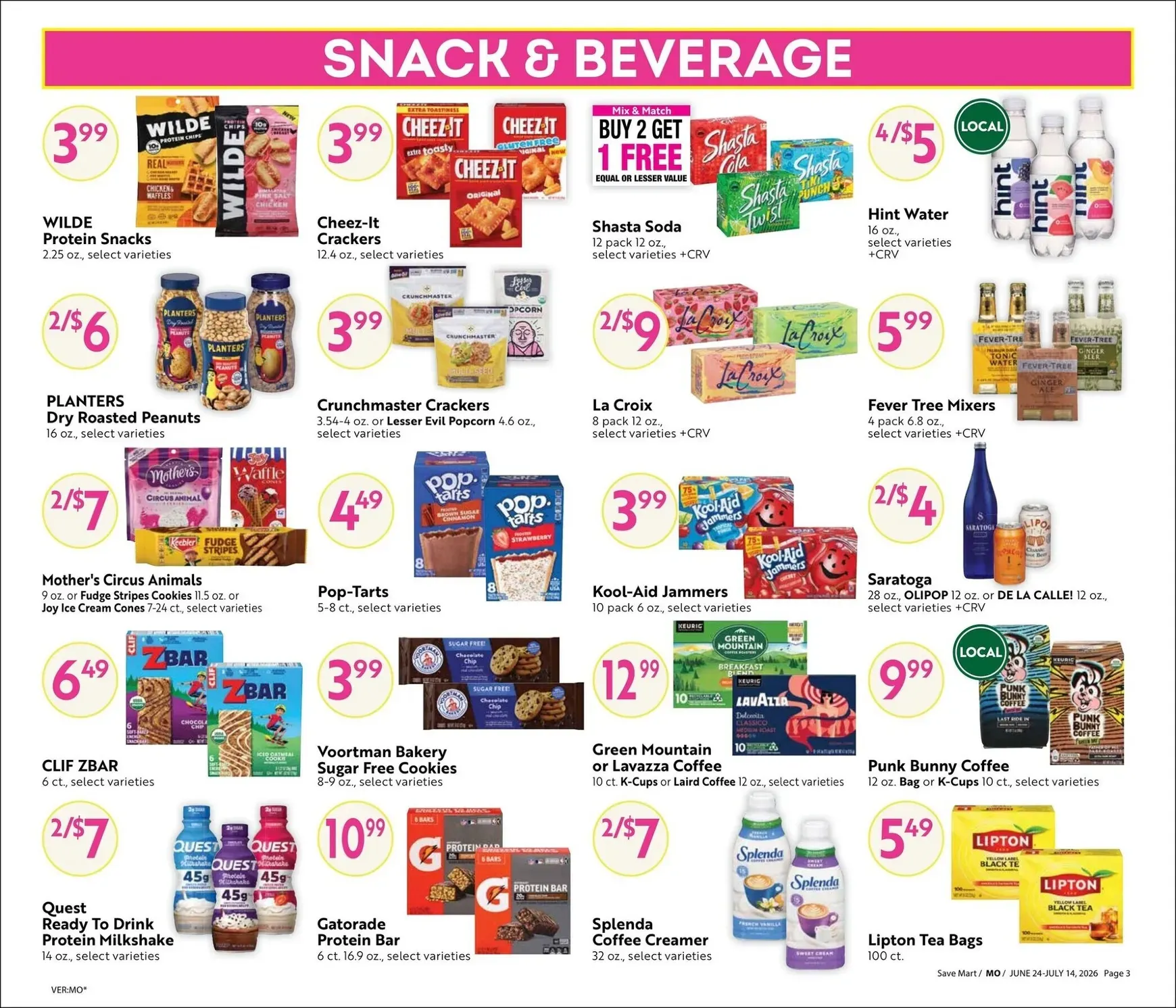 Weekly ad Current Save Mart - Steals & Deals leaflet valid from Wednesday 06/24/2026 to Tuesday 07/14/2026 from June 24 to July 14 2026 - Page 3