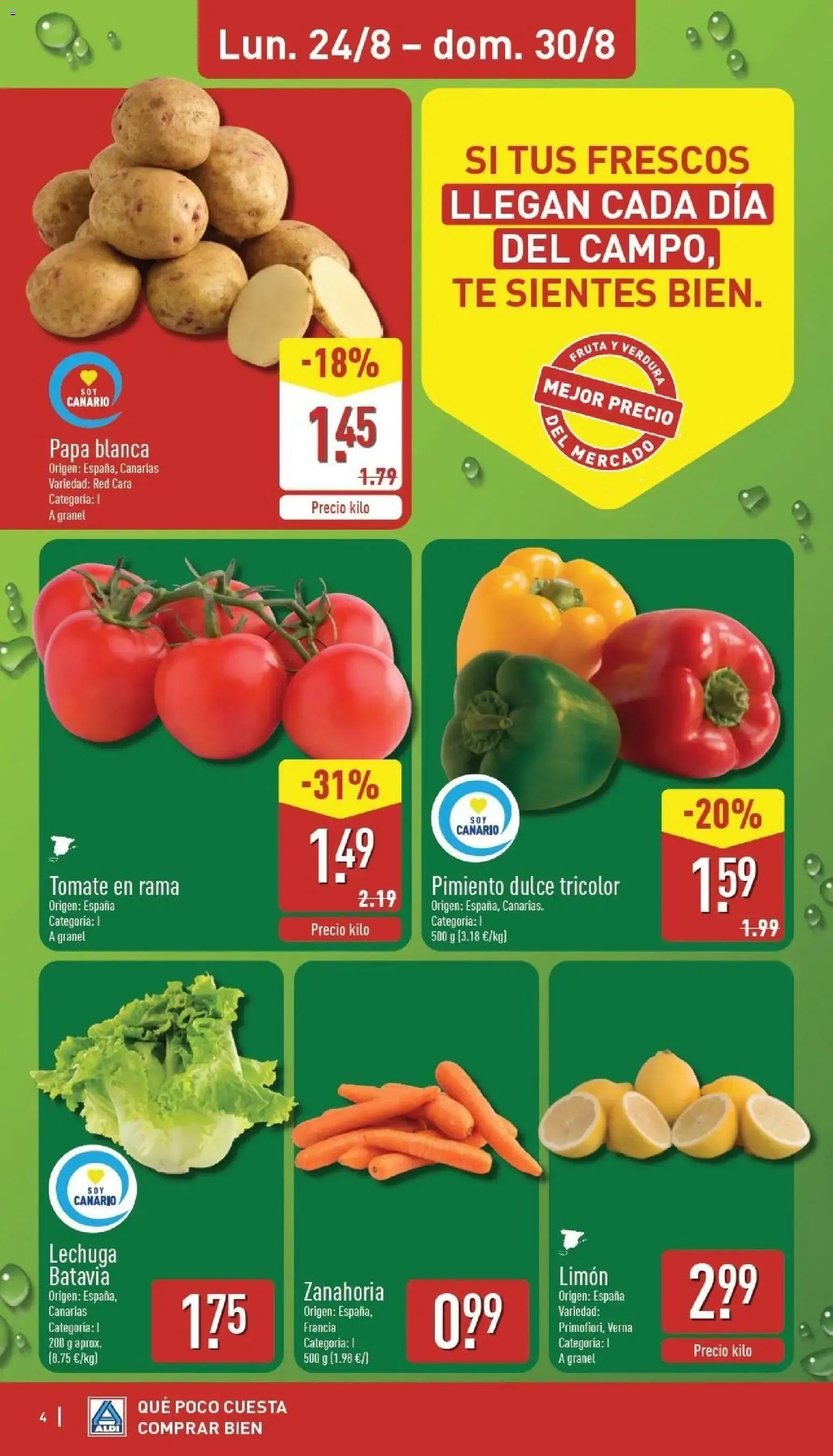 Catálogo de Aldi folleto Canarias del 24/08/2026 | Catálogo 24 de agosto al 30 de agosto 2026 - Página 4