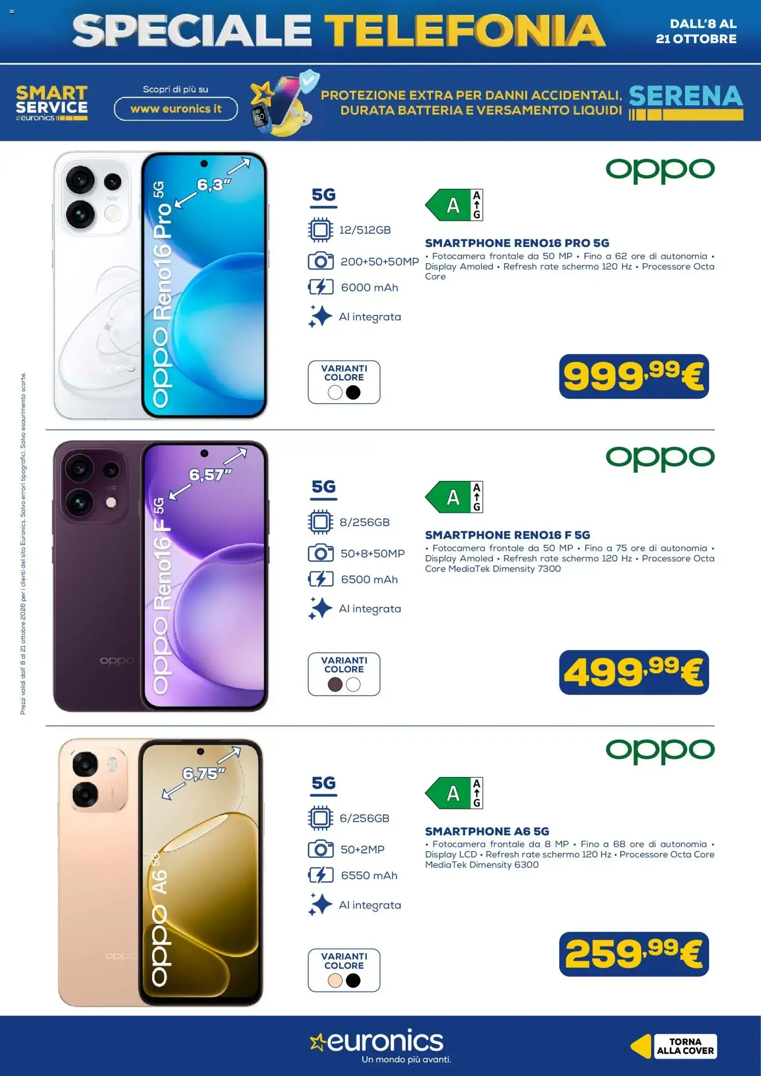 Nuovo Euronics volantino Telefonia dal 08/10/2026 > offerte anteprima 🛍️ da 8 ottobre a 21 ottobre di 2026 - Pagina del volantino 9