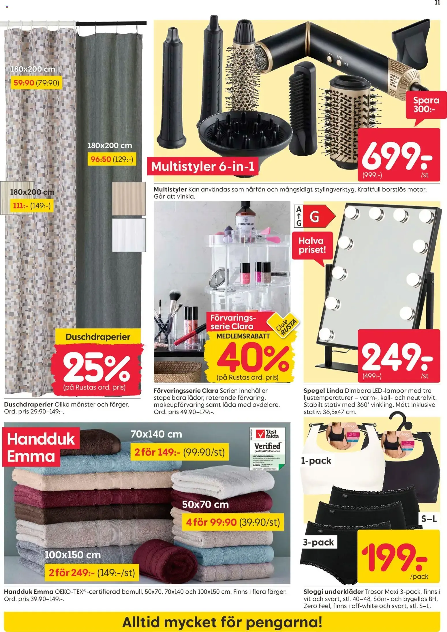 Rusta erbjudanden från 21/09/2026 - 27/09/2026 > Reklamblad nuvarande rabatter från 21 september till 27 september 2026 - Reklamblad sidor 11