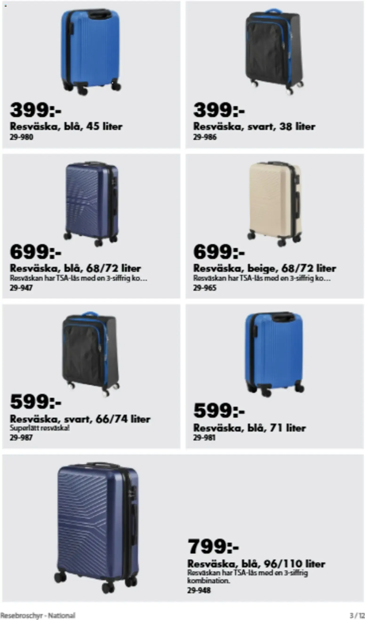 Biltema - Artículos de viaje y equipaje från 29 juni till 16 augusti 2026 - Reklamblad sidor 3