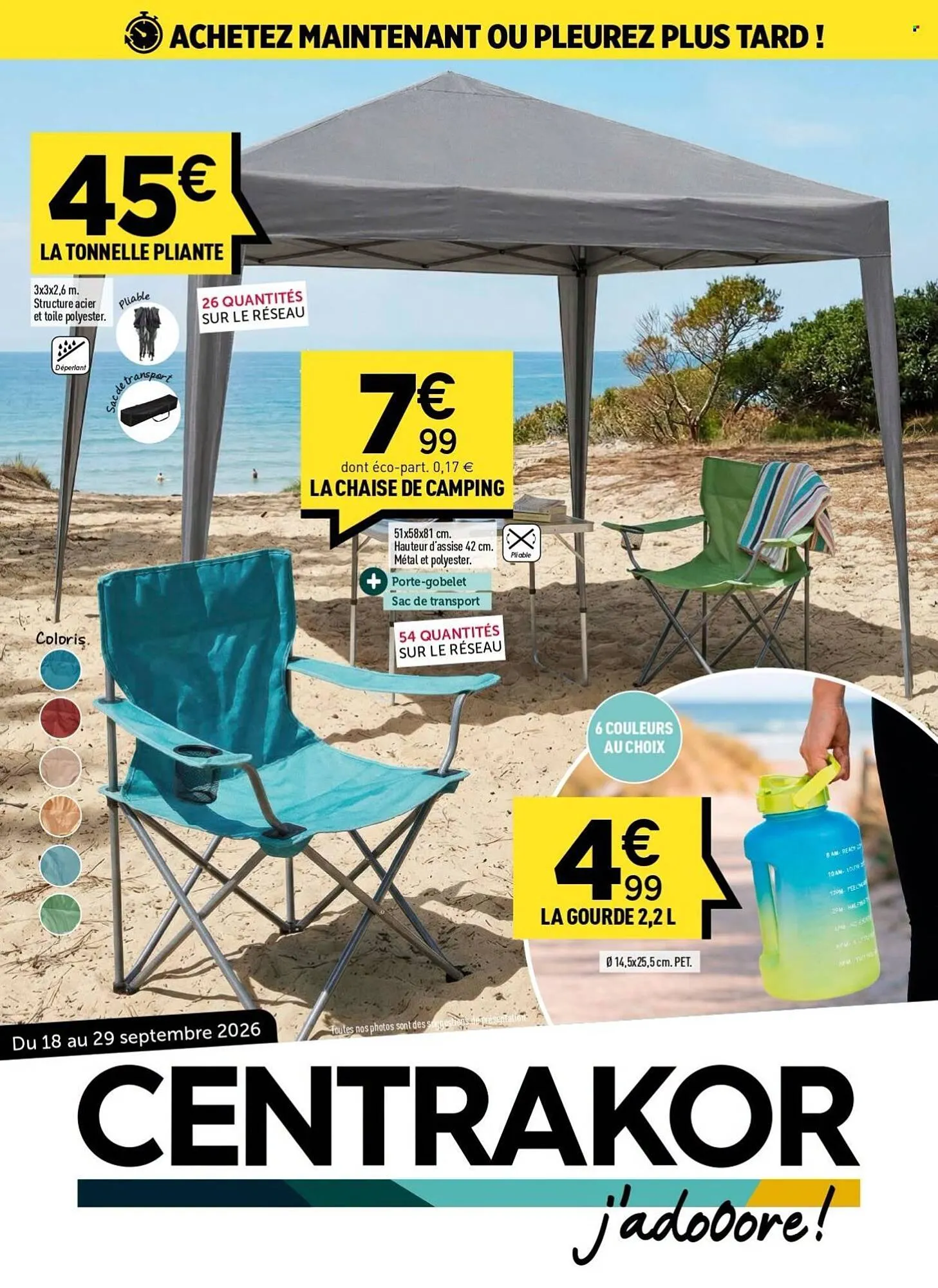 Centrakor Catalogue du 18 septembre au 29 septembre 2026 - Catalogue page 1
