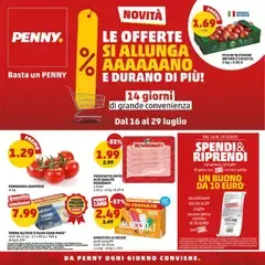 Volantino Penny: Offerte dal 16 al 29 luglio