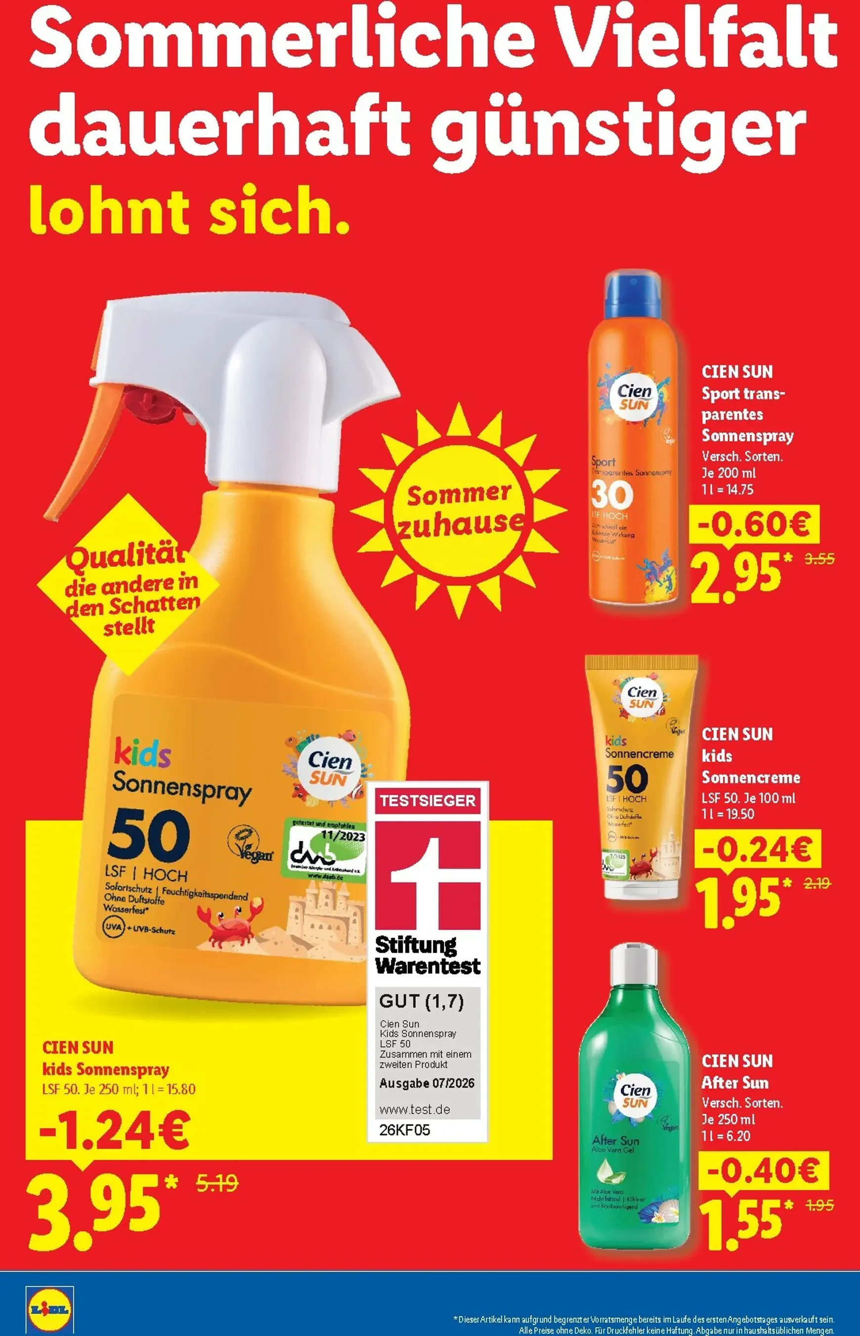 Lidl - Der Preisführer macht Deutschland Prospekt – von Mittwoch 01.07.2026 bis Montag 31.08.2026 von 1. Juli bis 31. August 2026 - Prospekt seite 2