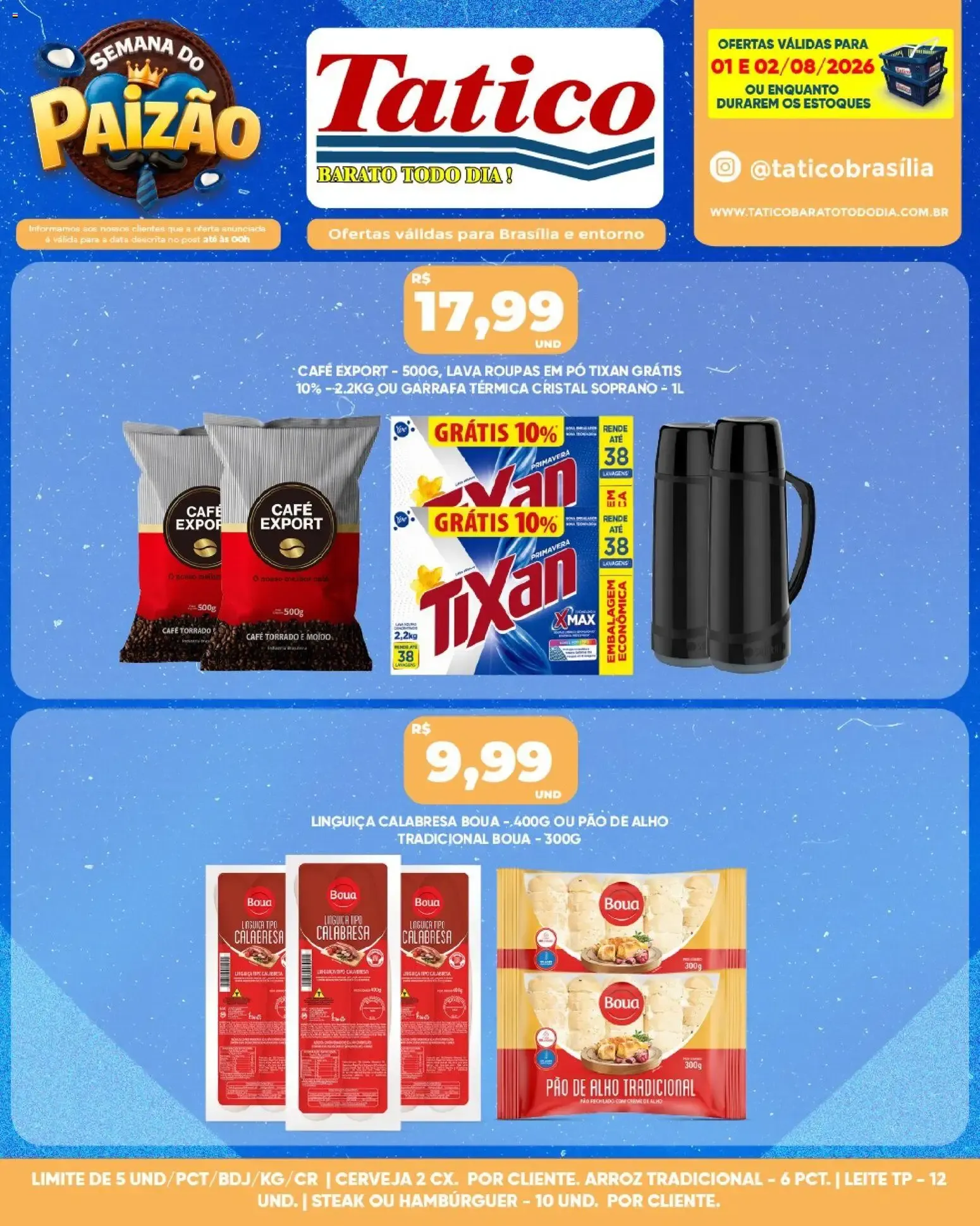 Encarte de Tatico ofertas Fim de Semana de 01/08/2026 | Promoções Online 1 de agosto até 2 de agosto 2026 - Pagina 8