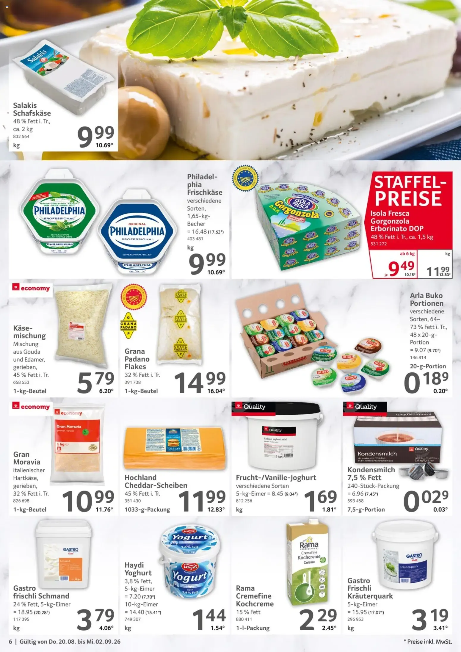 Selgros Gastronomie für unsere Profi-Gastro-Kunden von 20. August bis 2. September 2026 - Prospekt seite 6