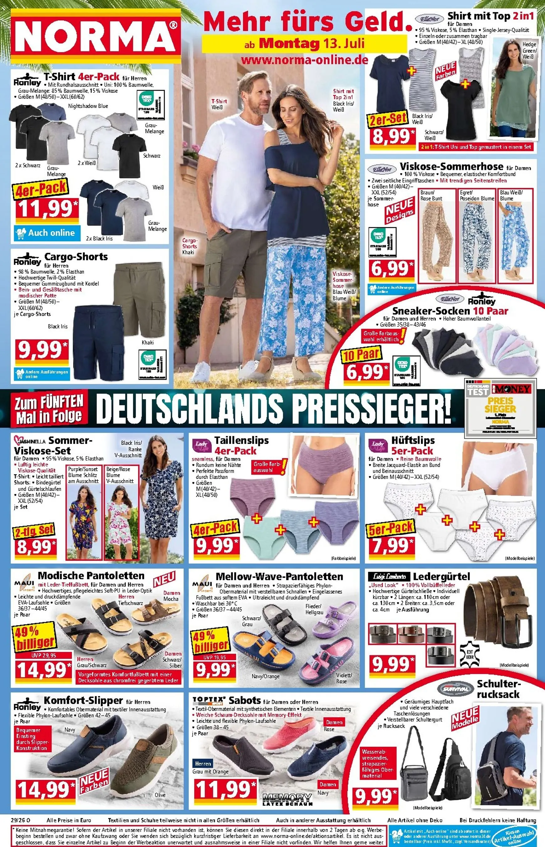 Norma Prospekt – von Montag 13.07.2026 bis Samstag 18.07.2026 von 13. Juli bis 18. Juli 2026 - Prospekt seite 1