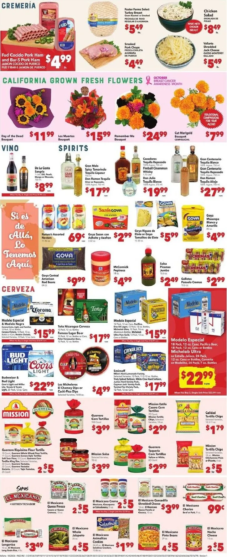 Weekly ad Current Vallarta leaflet valid from Wednesday 10/28/2026 to Tuesday 11/03/2026 from October 28 to November 3 2026 - Page 6
