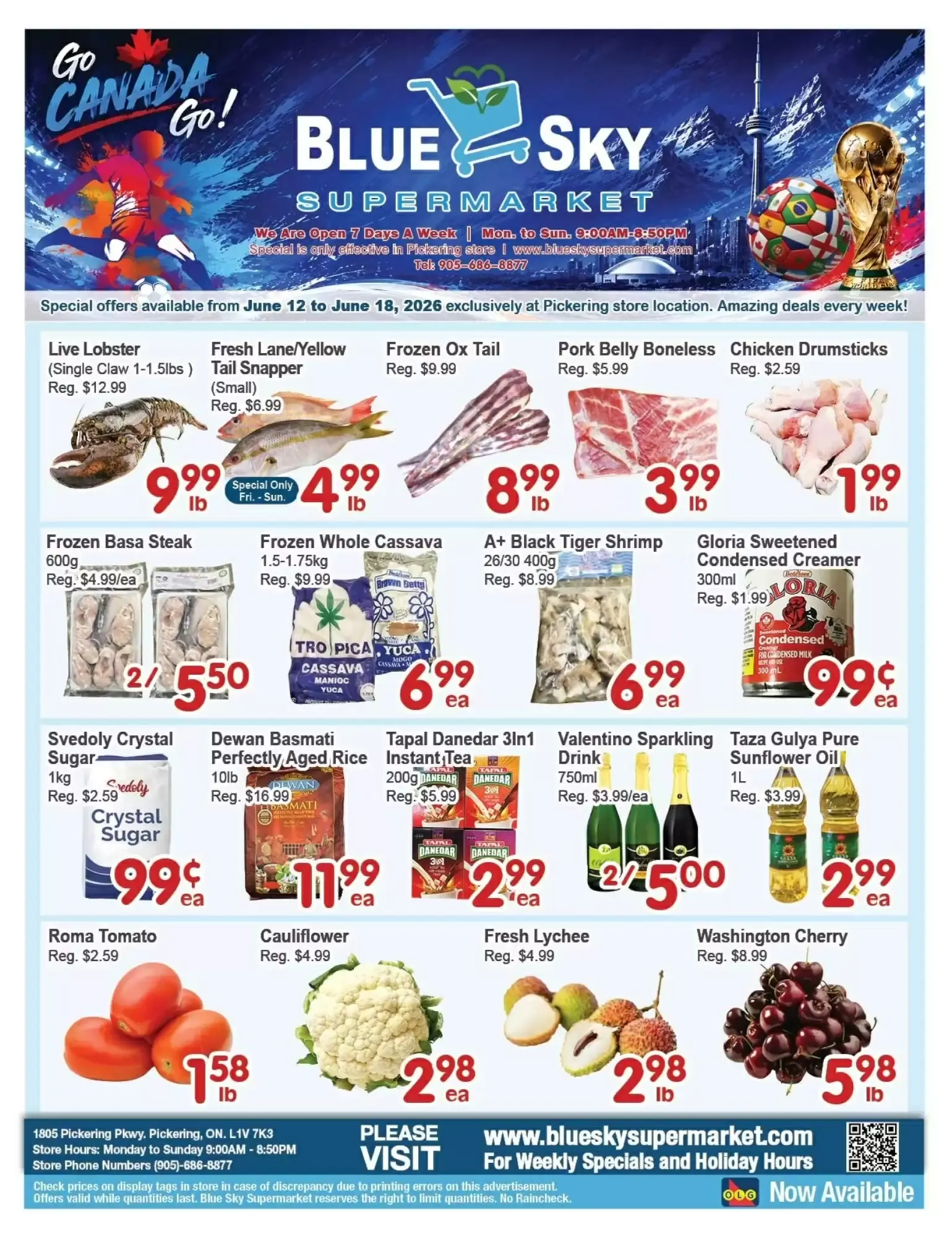Blue Sky Supermarket flyer week 24 from June 12 to June 18 2026 - flyer page 1