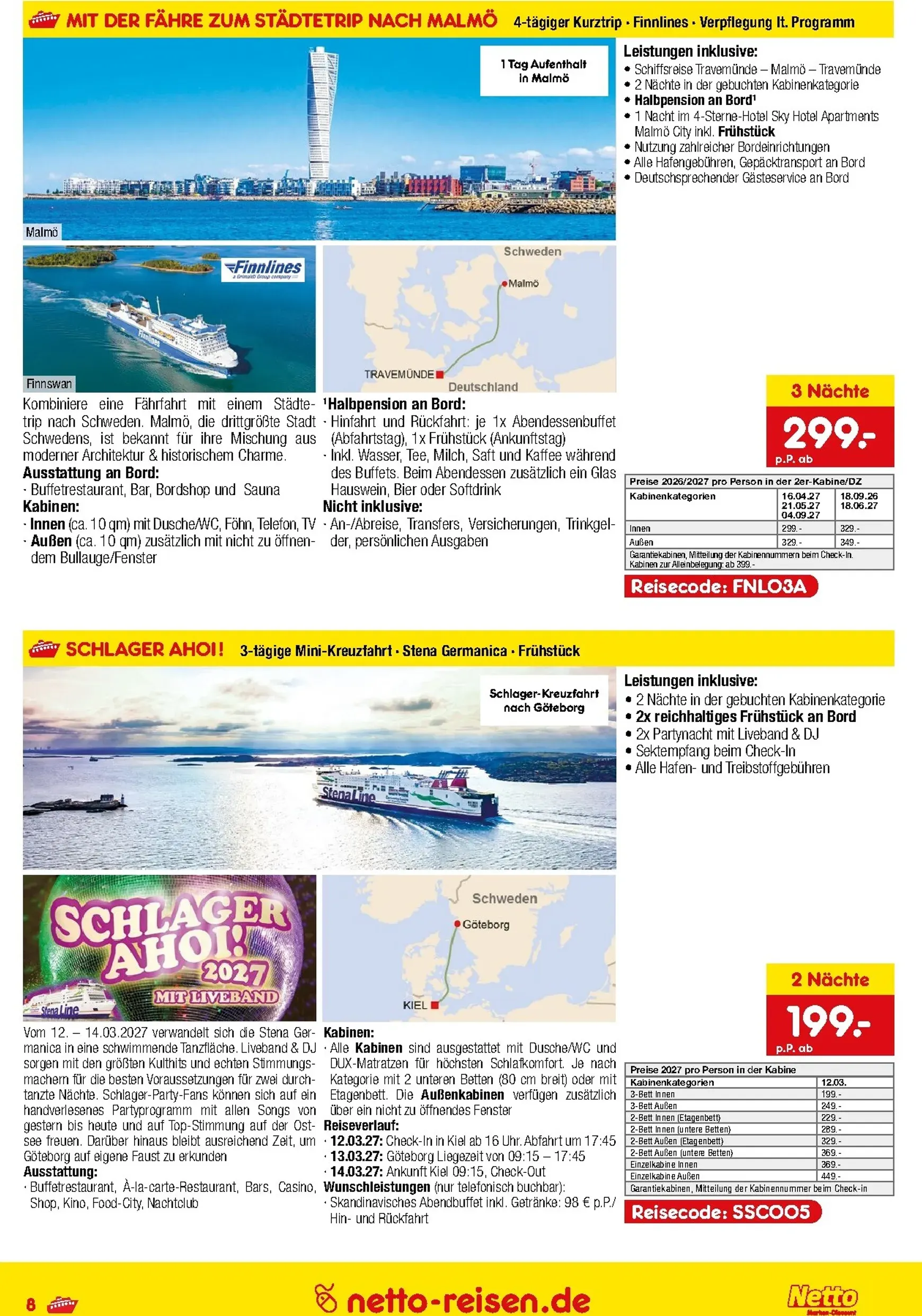 Netto Marken Discount - Reise-Sonderangebote Prospekt – von Donnerstag 11.06.2026 bis Dienstag 30.06.2026 von 11. Juni bis 30. Juni 2026 - Prospekt seite 8
