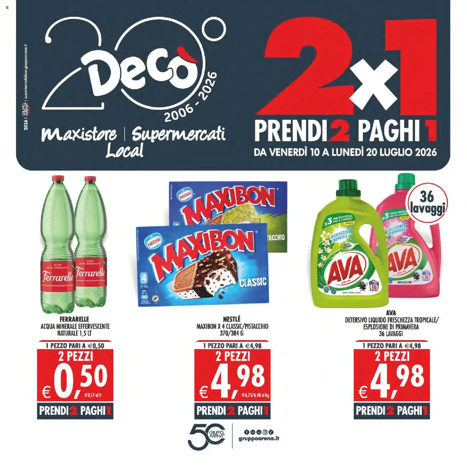 Nuovo Decò volantino Maxistore, Supermercati, Local dal 10/07/2026 > offerte anteprima 🛍️ da 10 luglio a 20 luglio di 2026 - Pagina del volantino 1