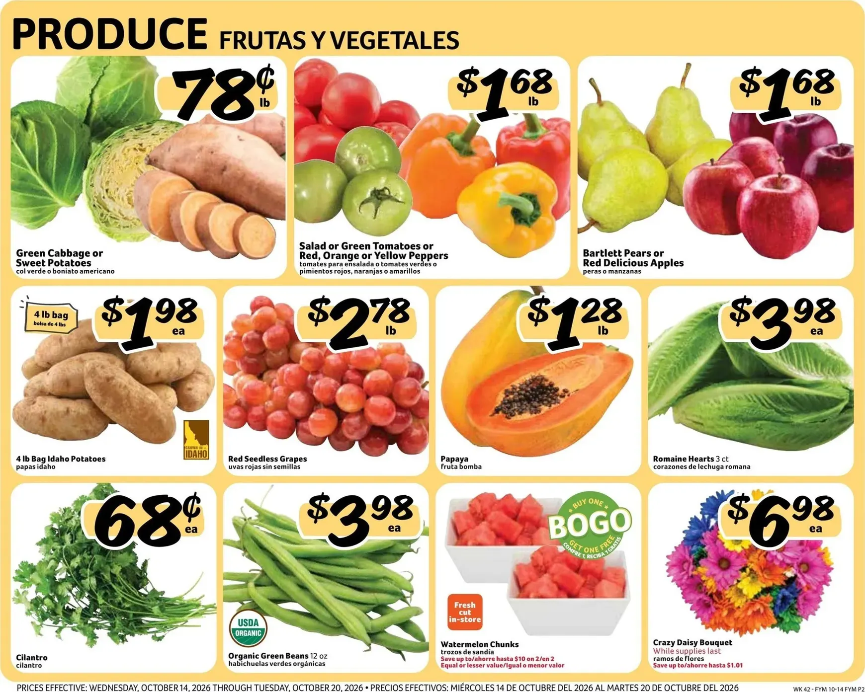 Weekly ad Current Fresco y Más leaflet valid from Wednesday 10/14/2026 to Tuesday 10/20/2026 from October 14 to October 20 2026 - Page 2