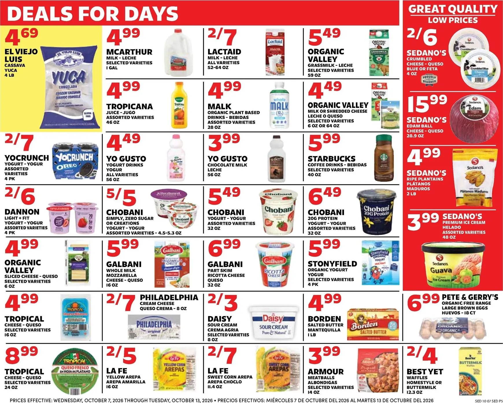 Weekly ad Current Sedano's leaflet valid from Wednesday 10/07/2026 to Tuesday 10/13/2026 from October 7 to October 13 2026 - Page 5
