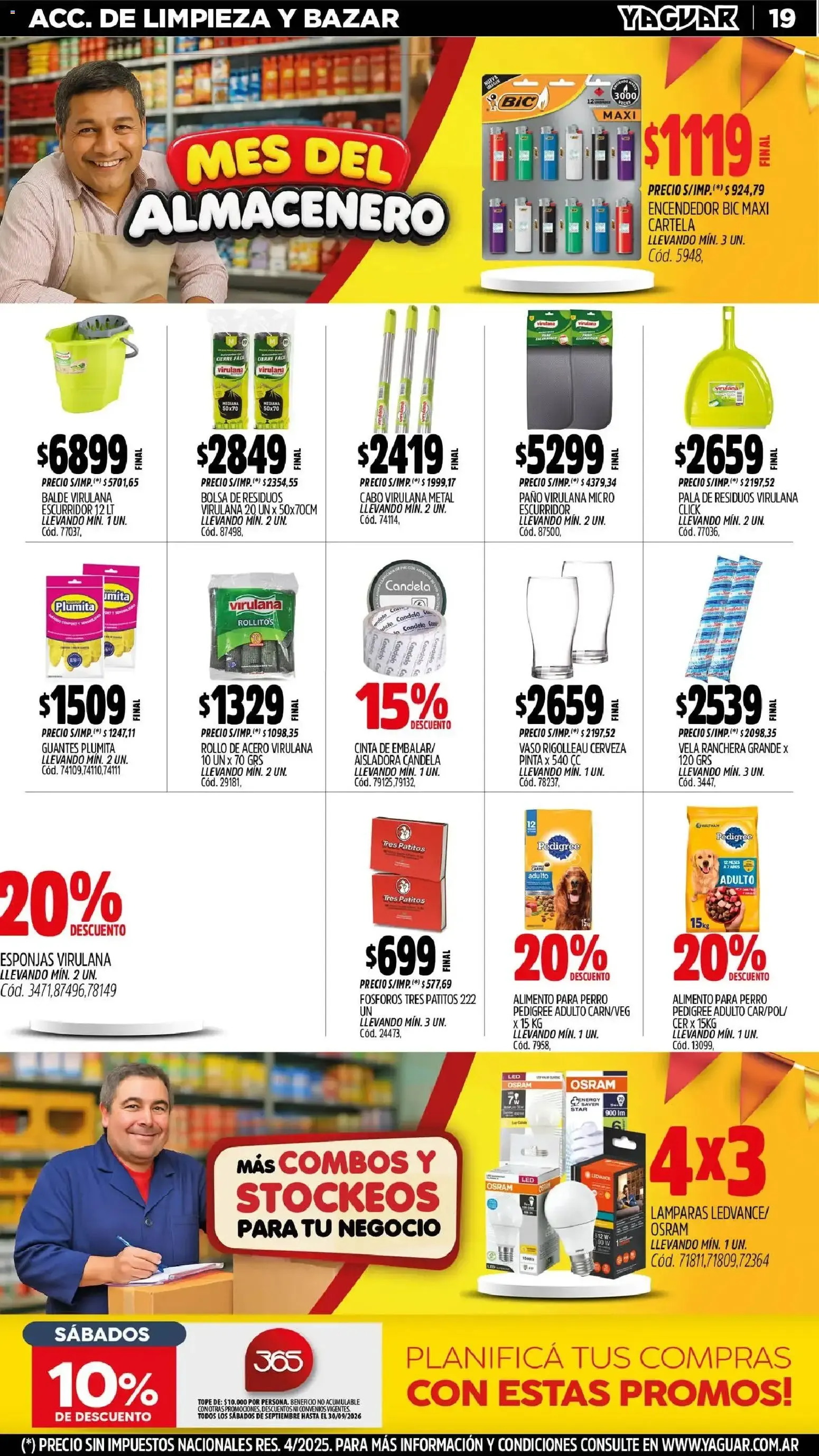 Ofertas de Mayorista Yaguar - Mes del Almacenero 31 de agosto al 5 de septiembre 2026 - Página 19 del catálogo