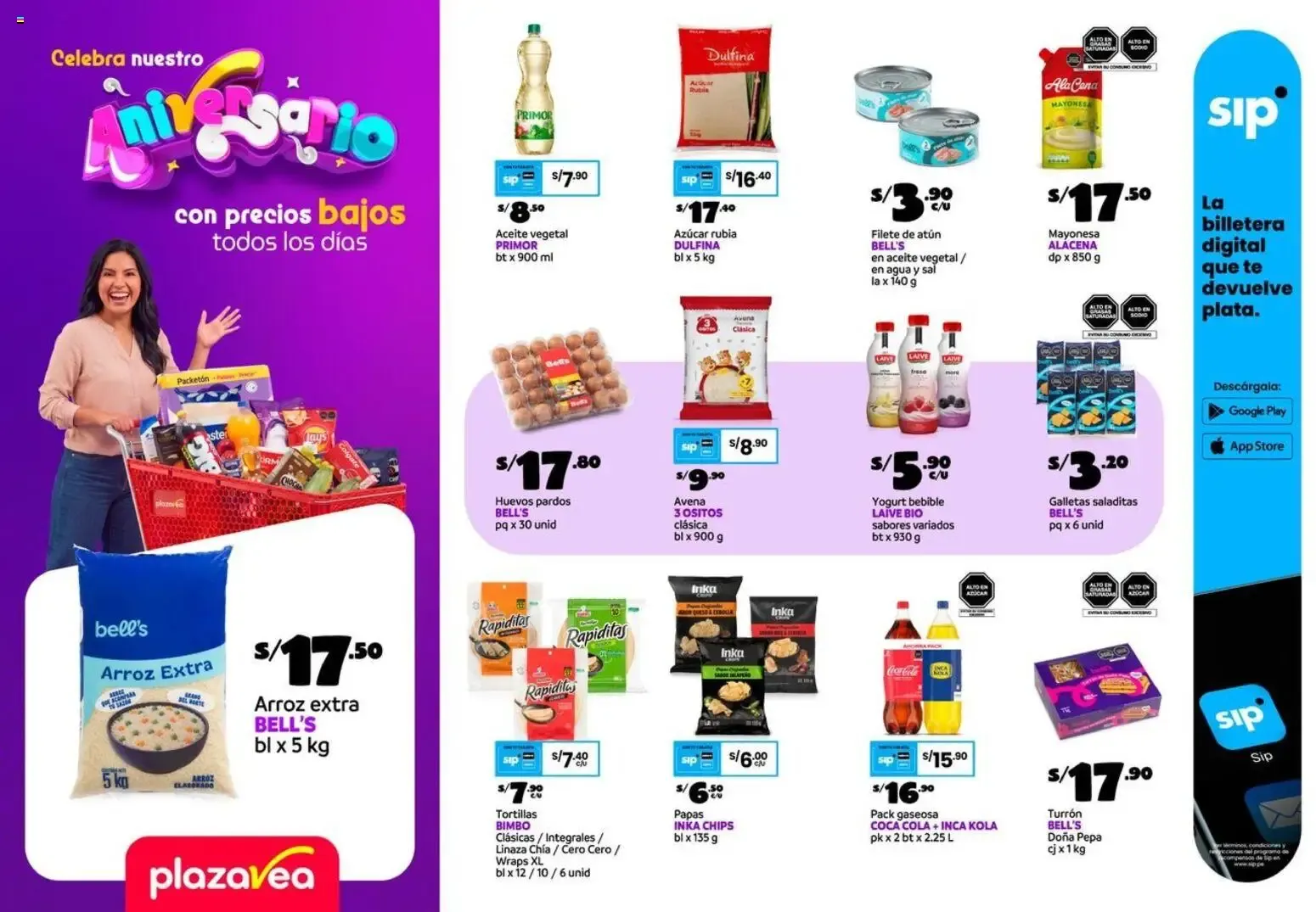 Catalogo de Plaza Vea Aniversario: Precios Bajos Todos los Días 16 de octubre al 19 de octubre 2026 - Pag 1