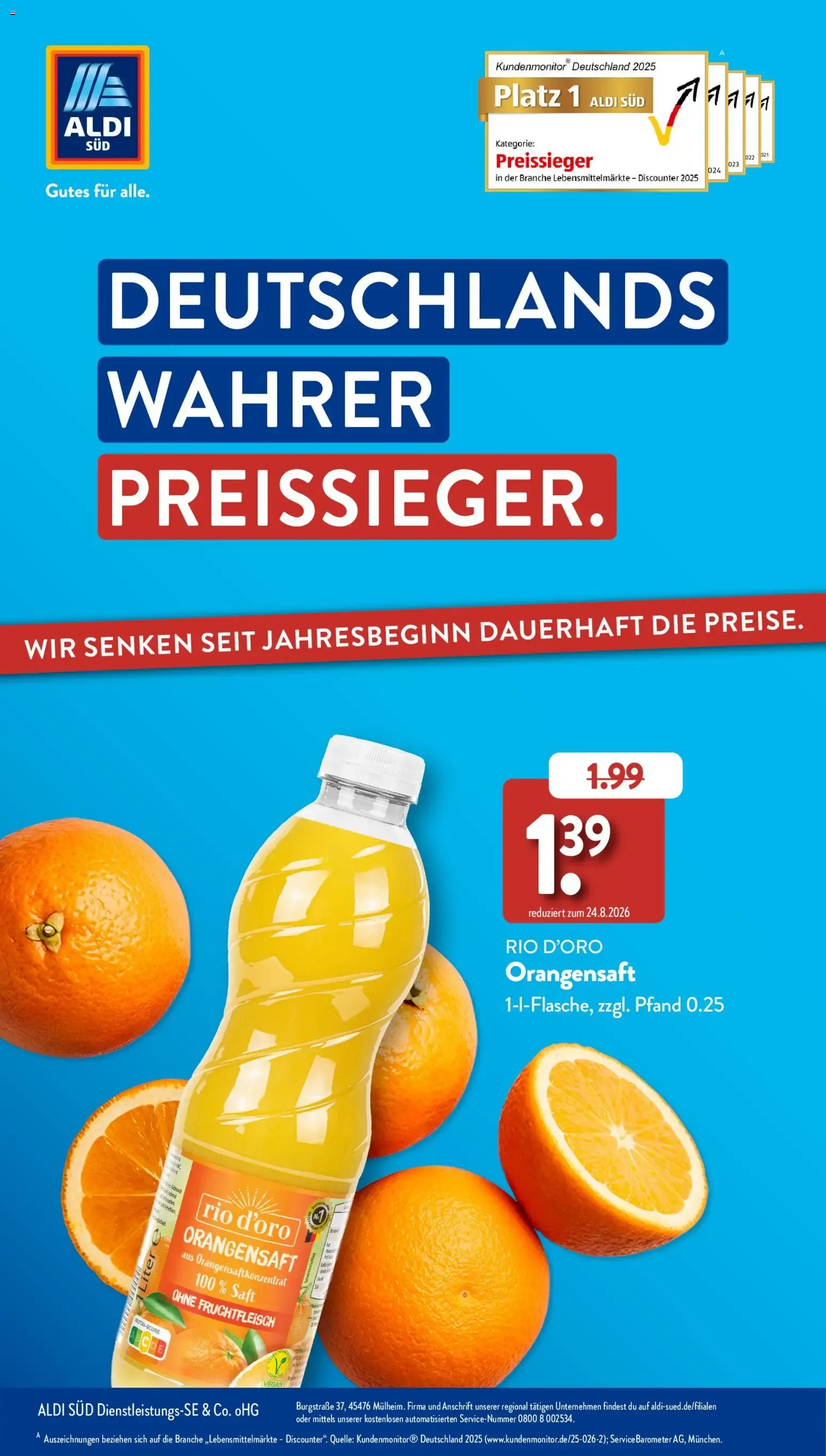 DEUTSCHLANDS WAHRER PREISSIEGER.