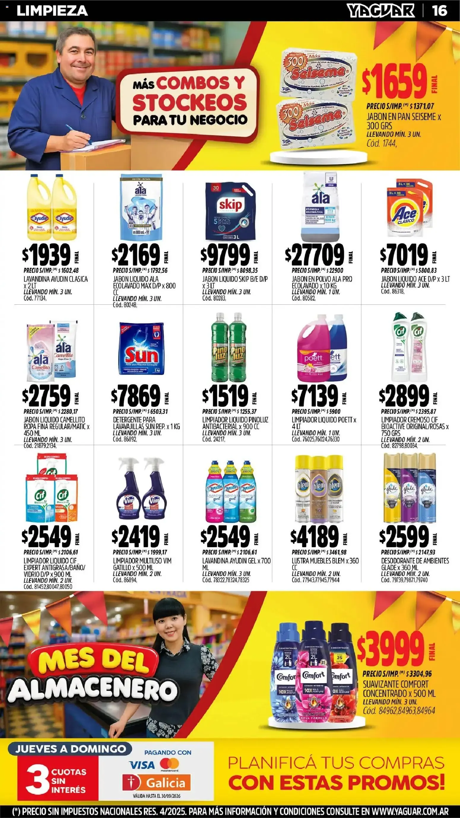 Ofertas de Mayorista Yaguar - Mes del Almacenero 31 de agosto al 6 de septiembre 2026 - Página 16 del catálogo