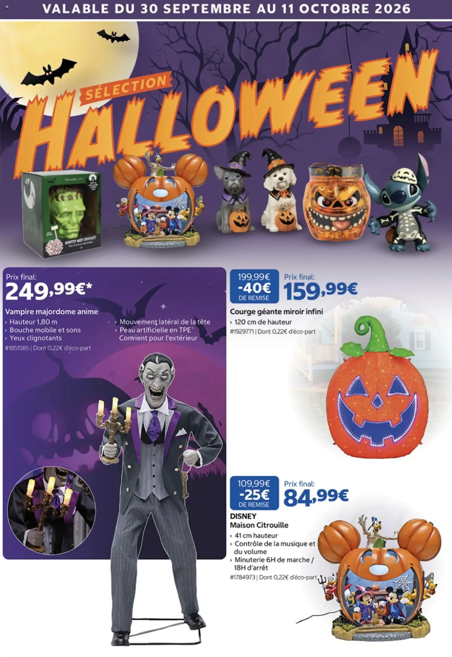 Costco Sélection Halloween à partir du 30/09/2026 - promo en ligne du 30 septembre au 11 octobre 2026 - Catalogue page 1