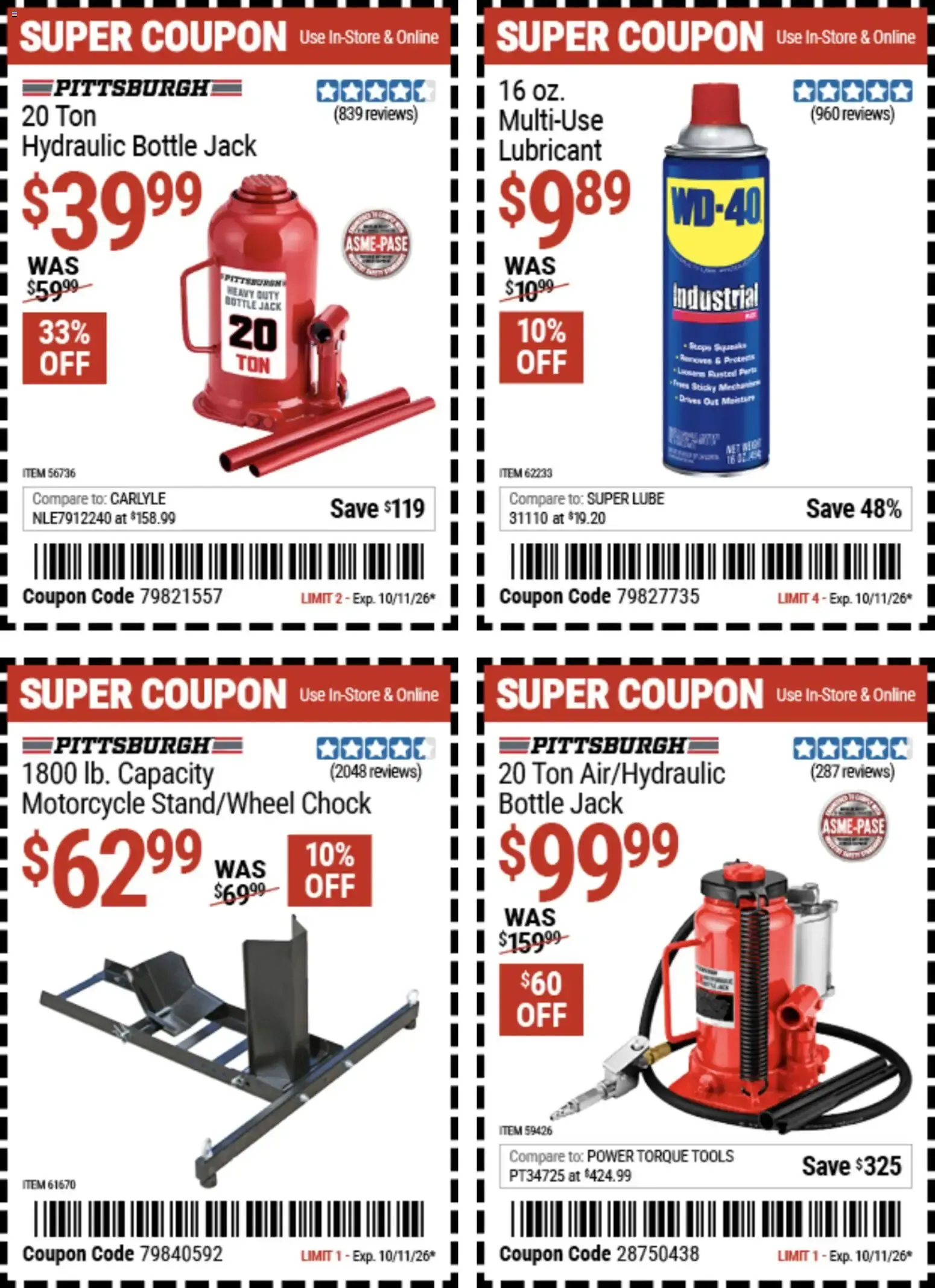 Weekly promotion Harbor Freight Coupon Deals spanning from September 28 to October 11 2026 - Page 12 for Catalogue 365