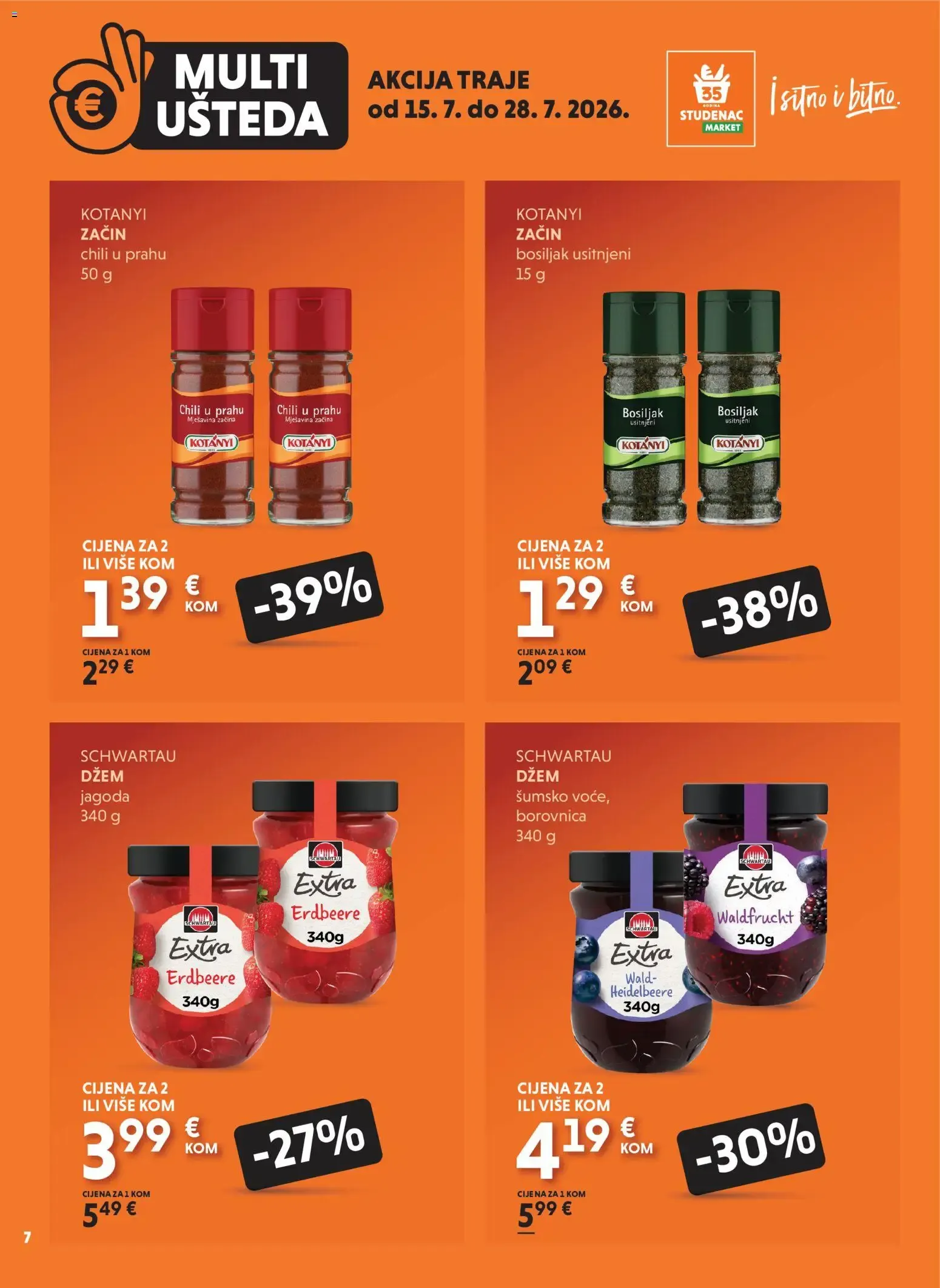 Katalog Multi Ušteda od 15. srpnja do 28. srpnja 2026. - Pregled Stranica 7