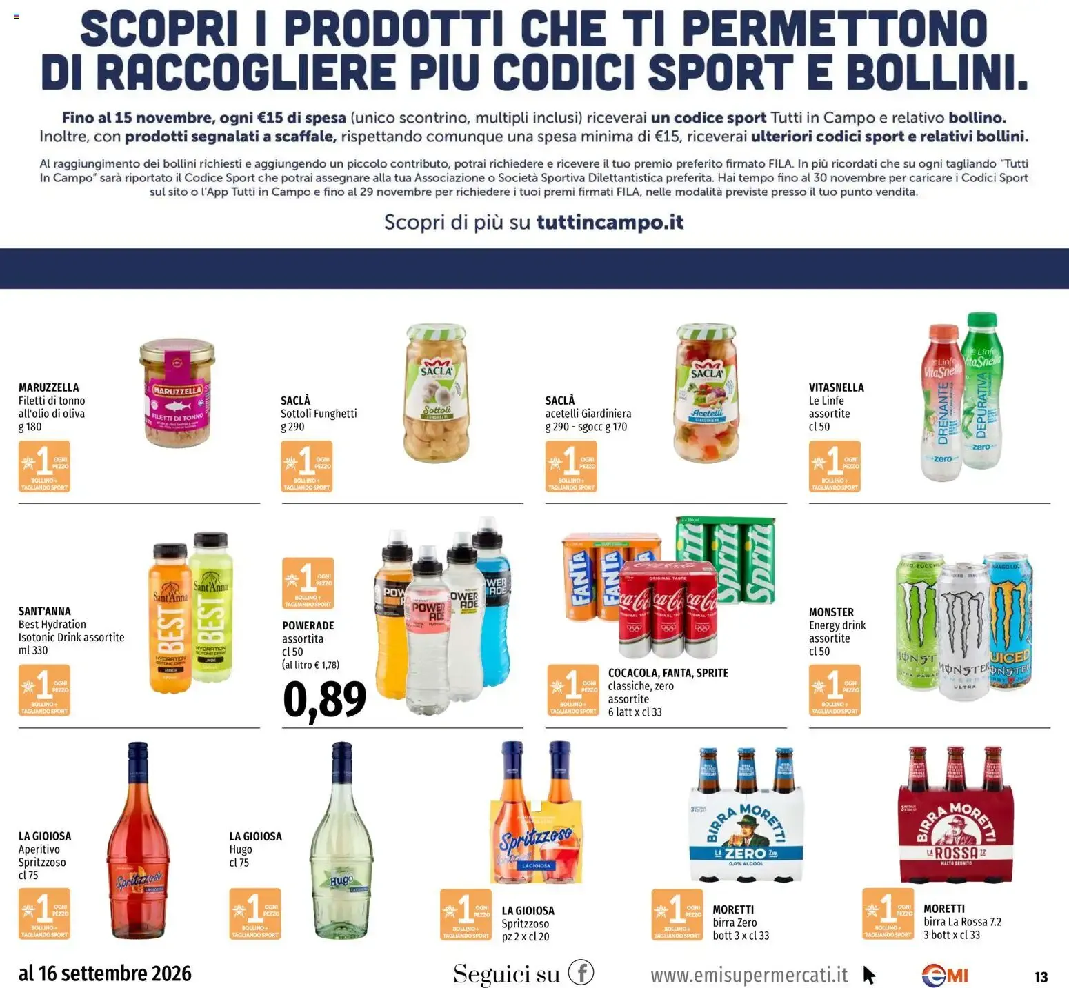 EMI volantino dal 03/09/2026 - online Offerte da 3 settembre a 16 settembre di 2026 - Pagina del volantino 13