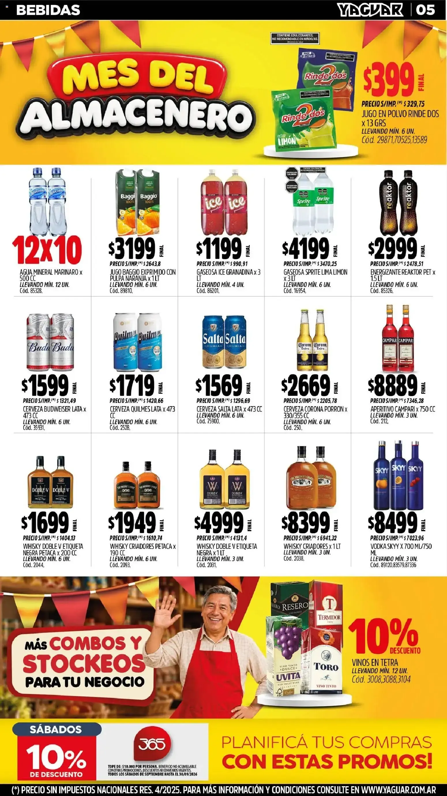 Ofertas de Mayorista Yaguar - Mes del Almacenero - Exclusivo para Salta 31 de agosto al 6 de septiembre 2026 - Página 6 del catálogo